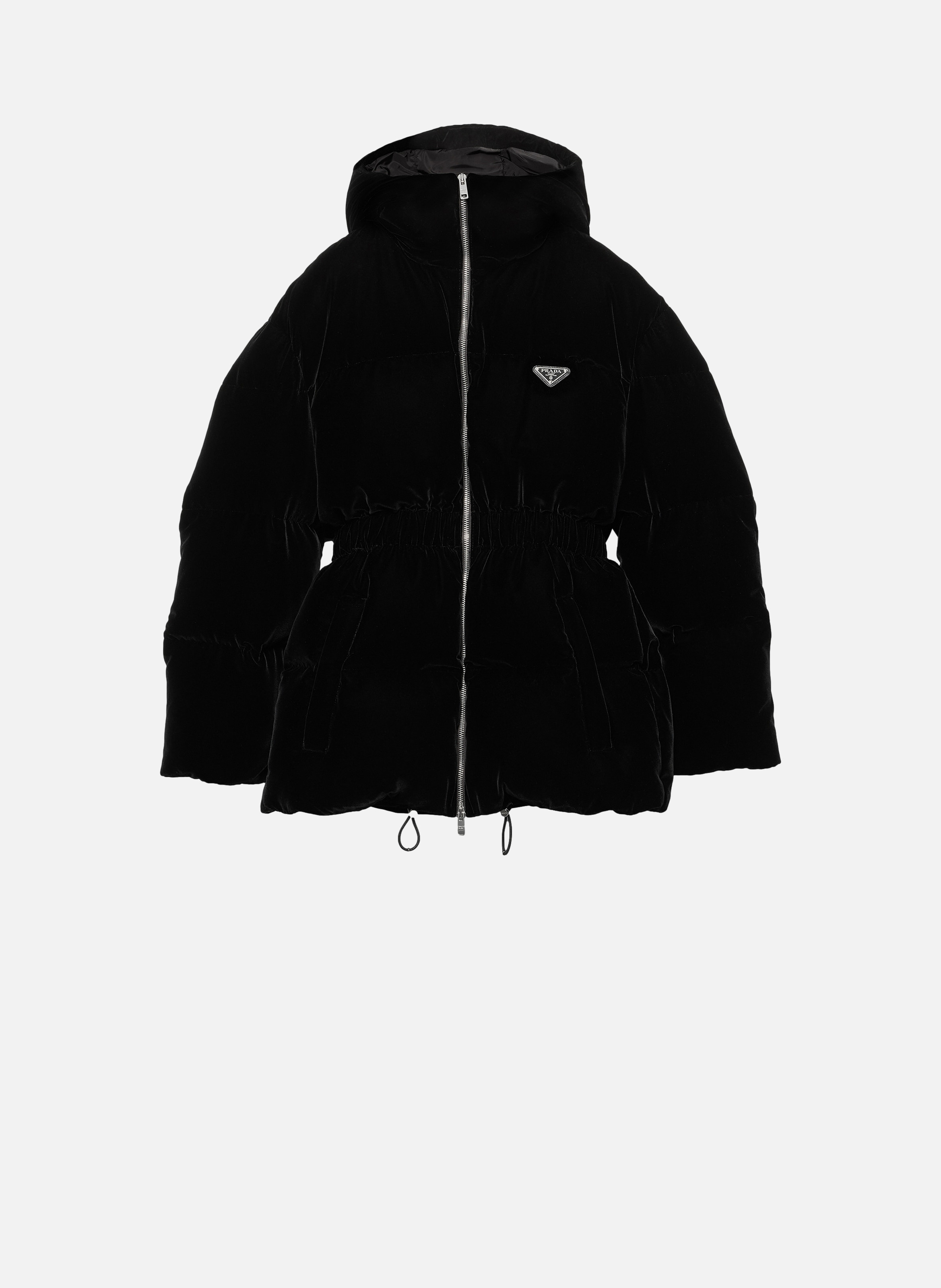 Doudoune en velours PRADA Noir