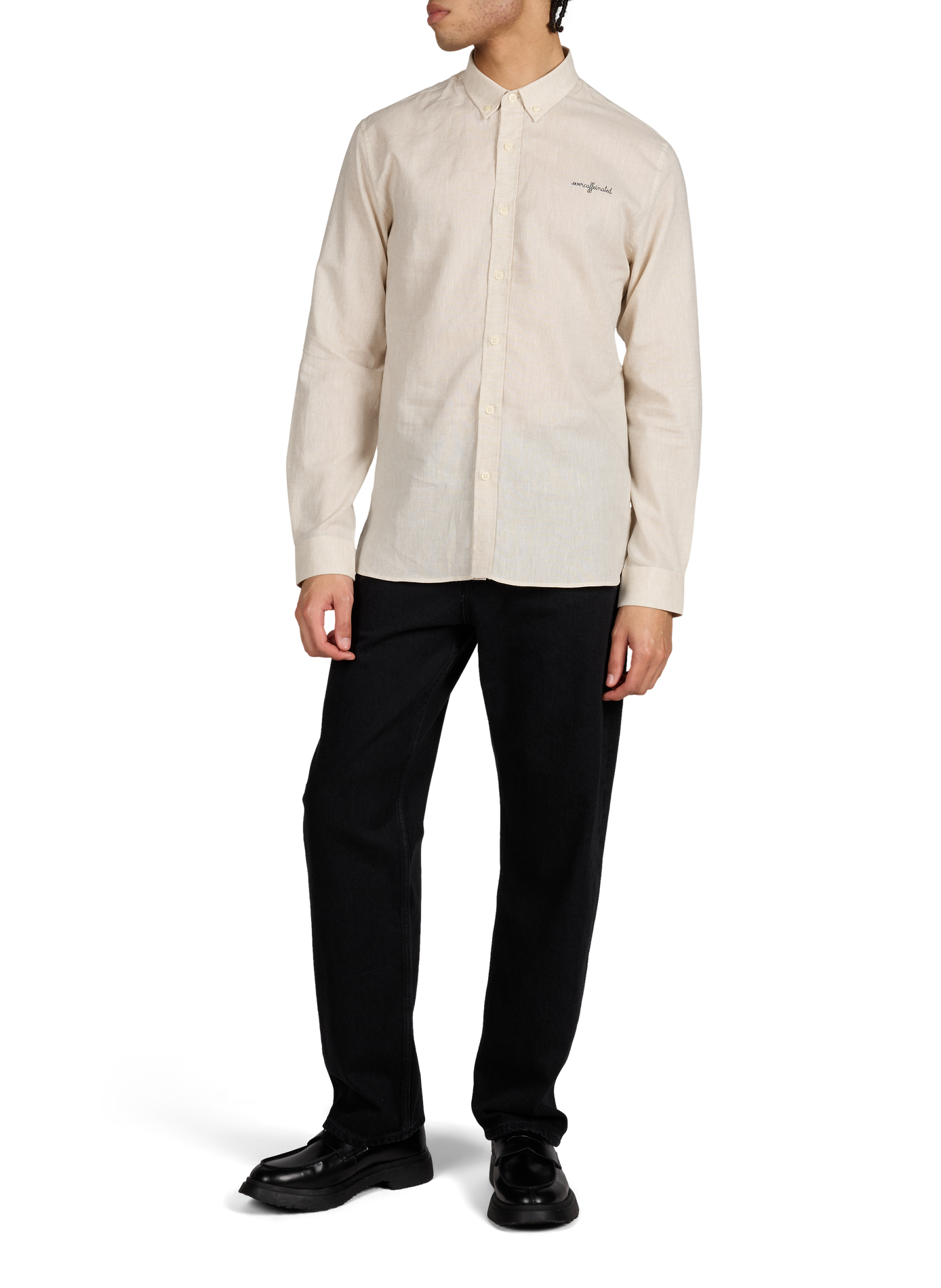 Chemise en lin MAISON LABICHE Blanc