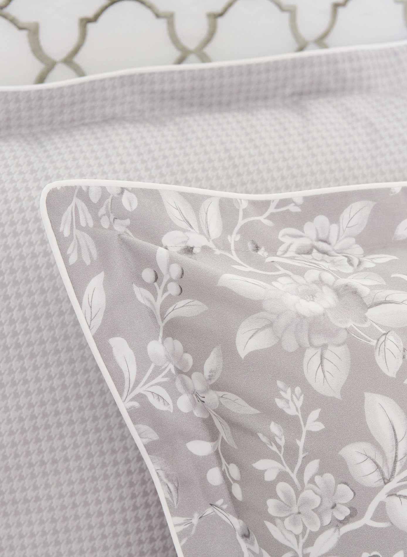 Taie d'oreiller perle ANNE DE SOLENE Marron