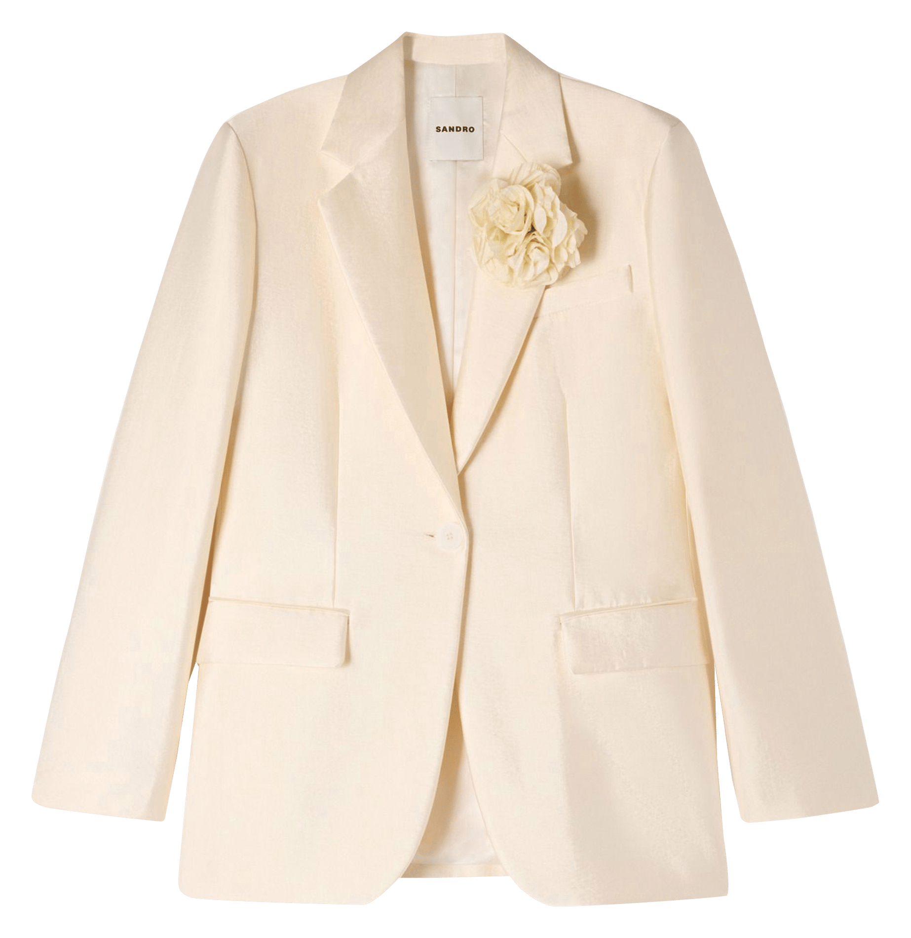 Veste de tailleur ajustée SANDRO Beige