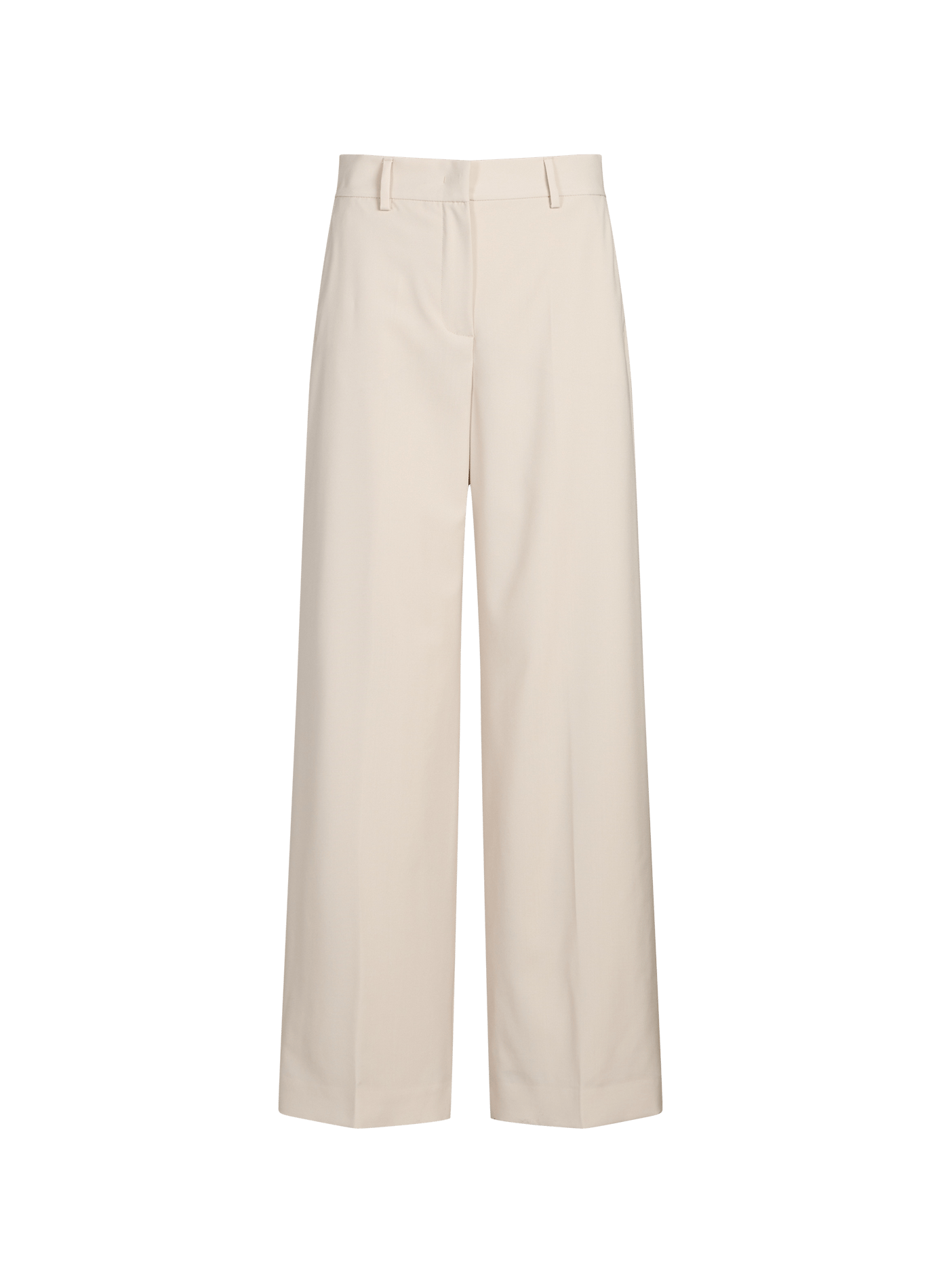 Pantalon droit en laine vierge MAX MARA WEEK END Beige