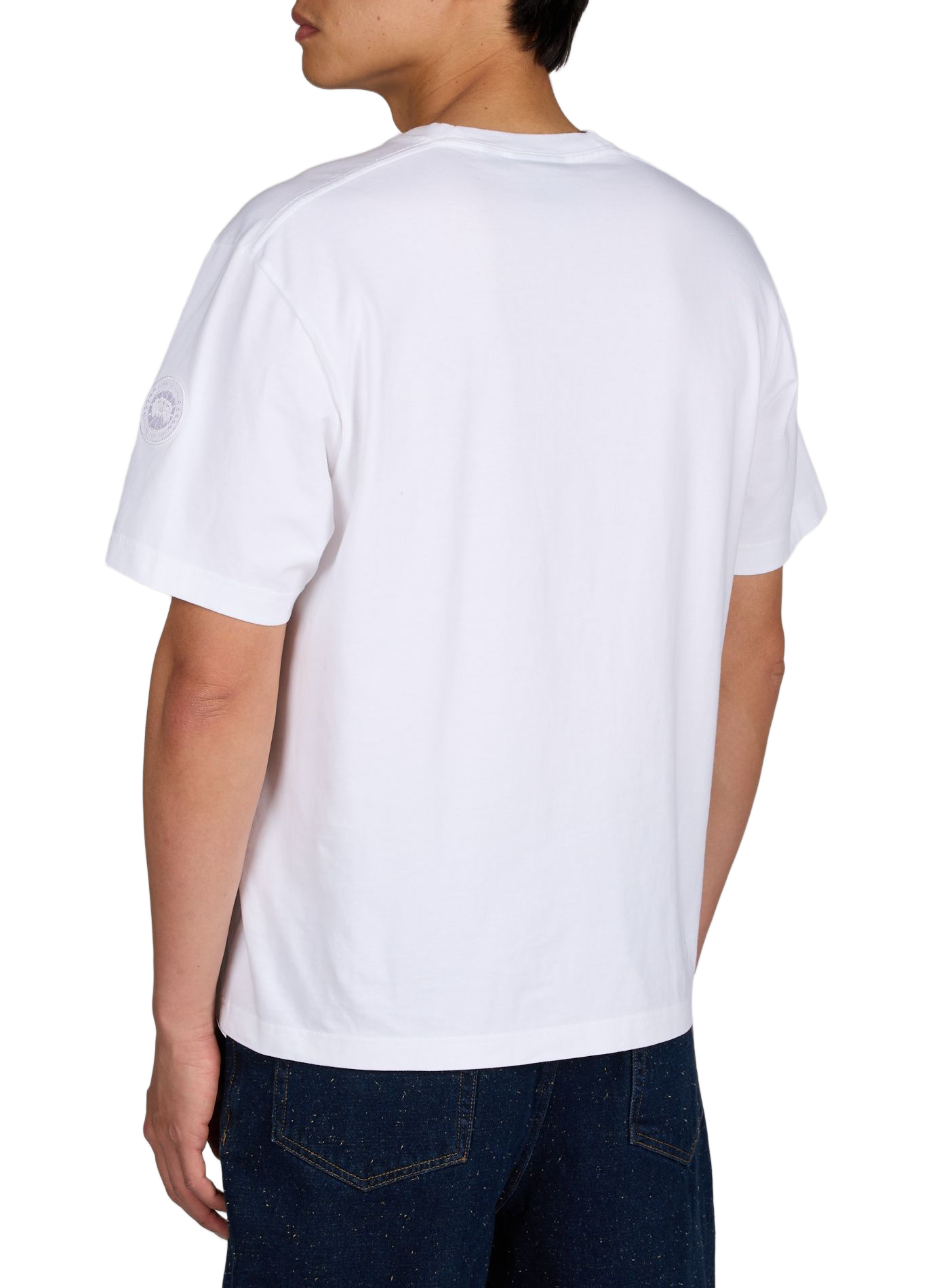 Camiseta cuello redondo de algodón CANADA GOOSE Blanco