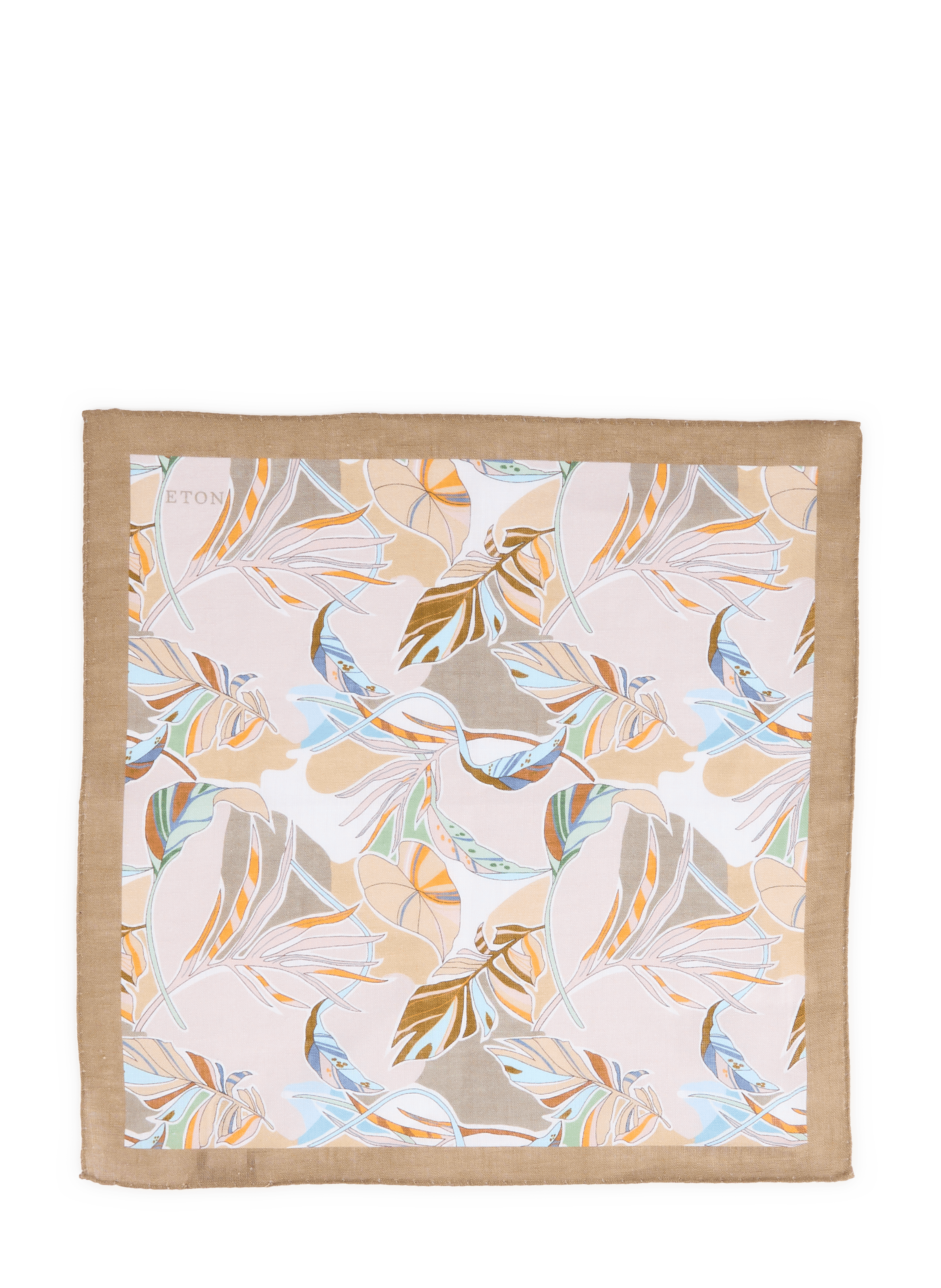 Pochette de costume en lin tropical ETON Beige