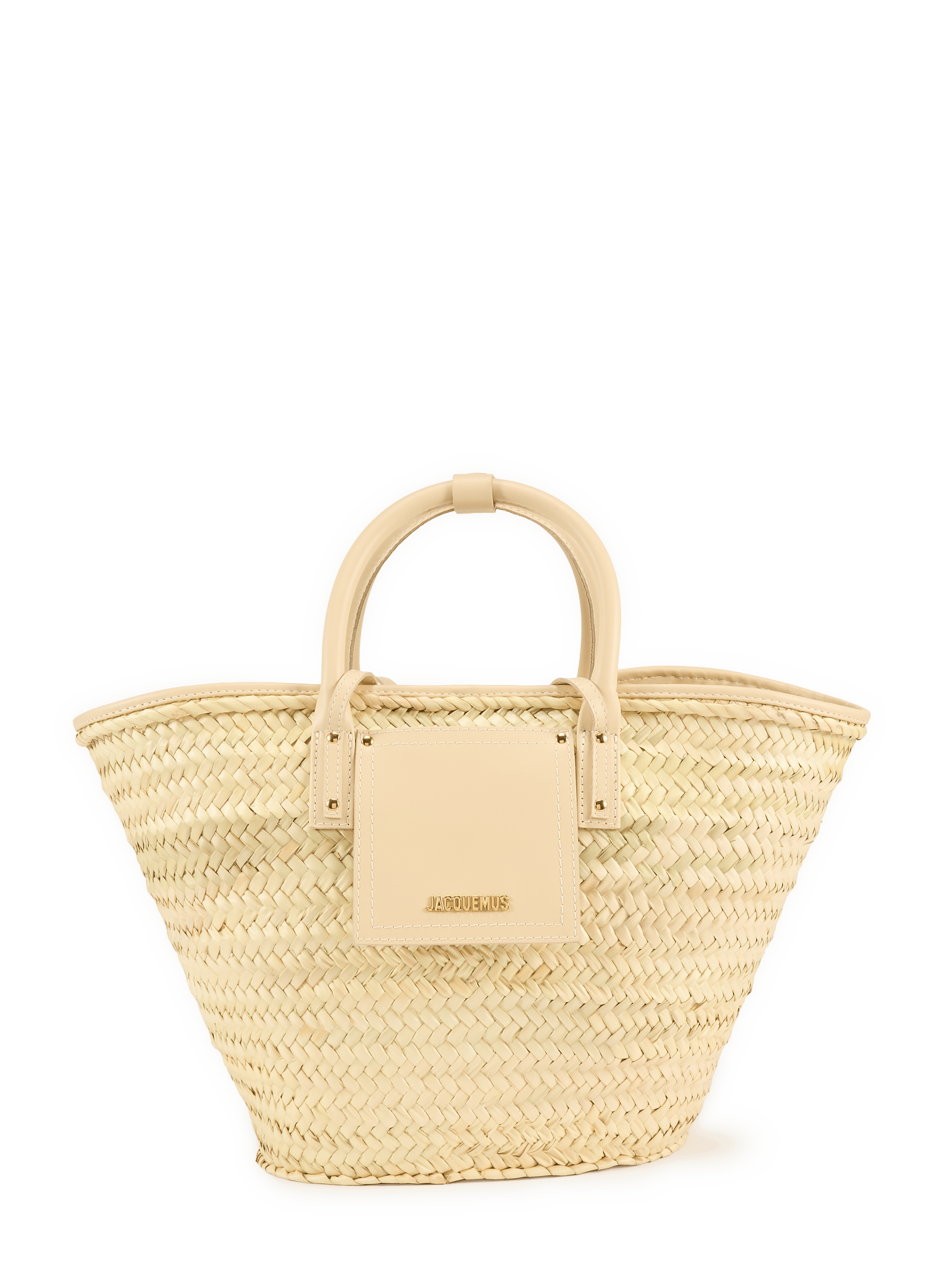 Le Panier Soli en cuir et coton JACQUEMUS Multicolore