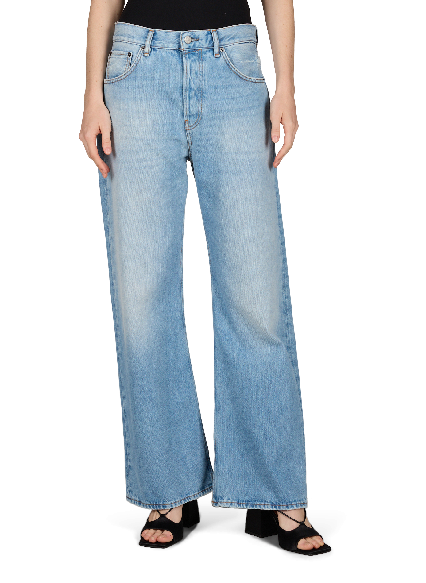 Slim-fit stretch cotton chinos ACNE STUDIOS Blue