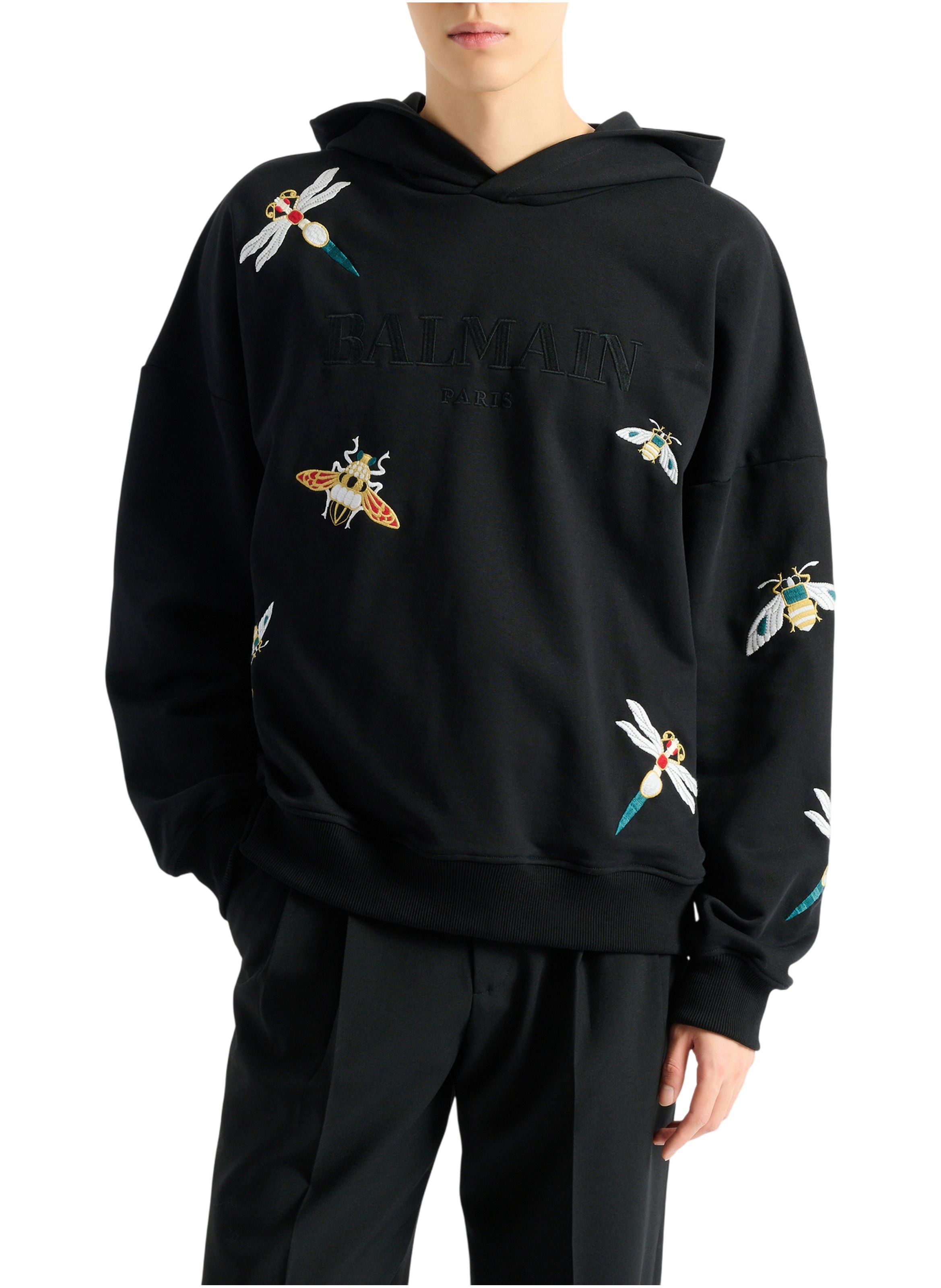 Hoodie balmain insect brodé BALMAIN Noir