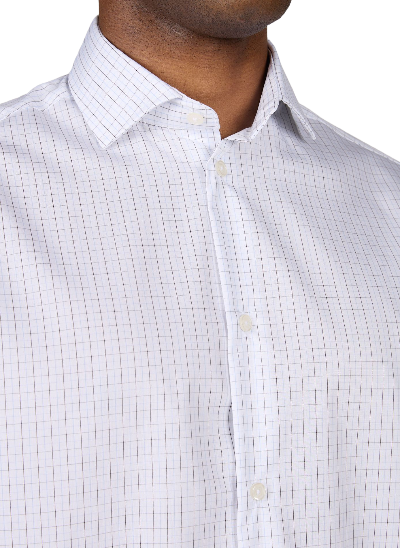 Checked cotton shirt Haro AU PRINTEMPS PARIS Blue