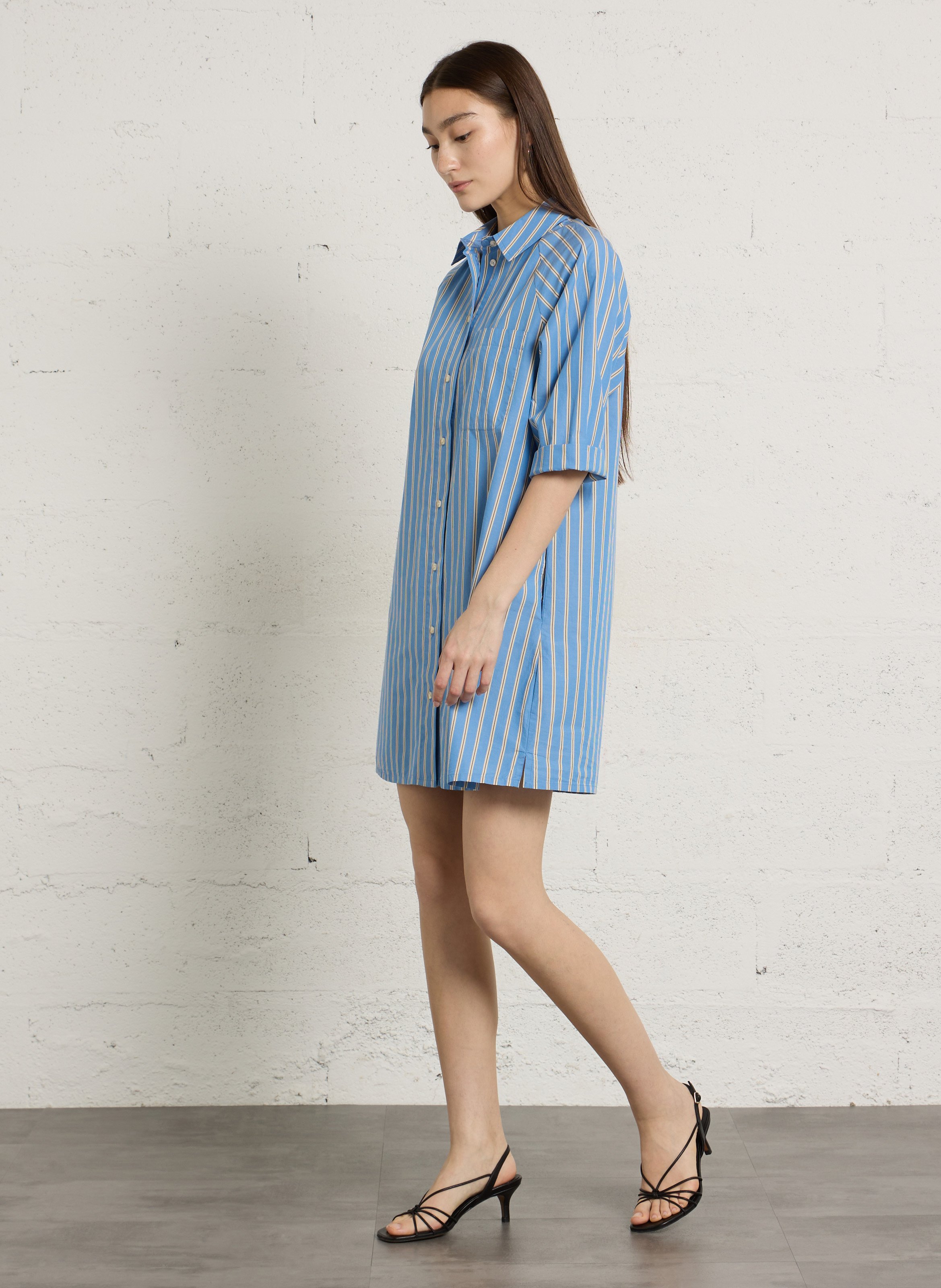 Robe courtes à rayures besta MAISON 123 Bleu