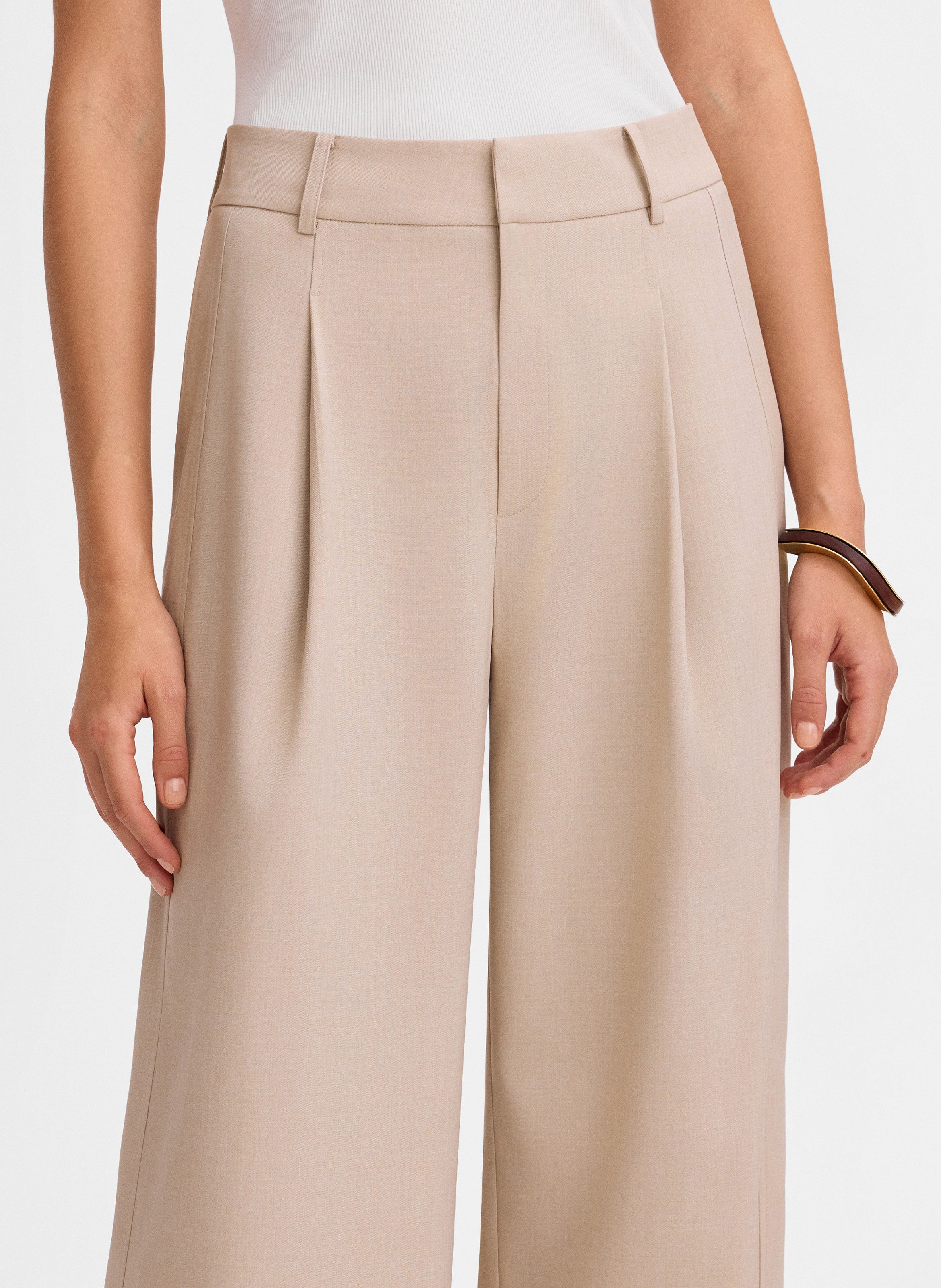 Pantalon large sami SIMORRA Beige