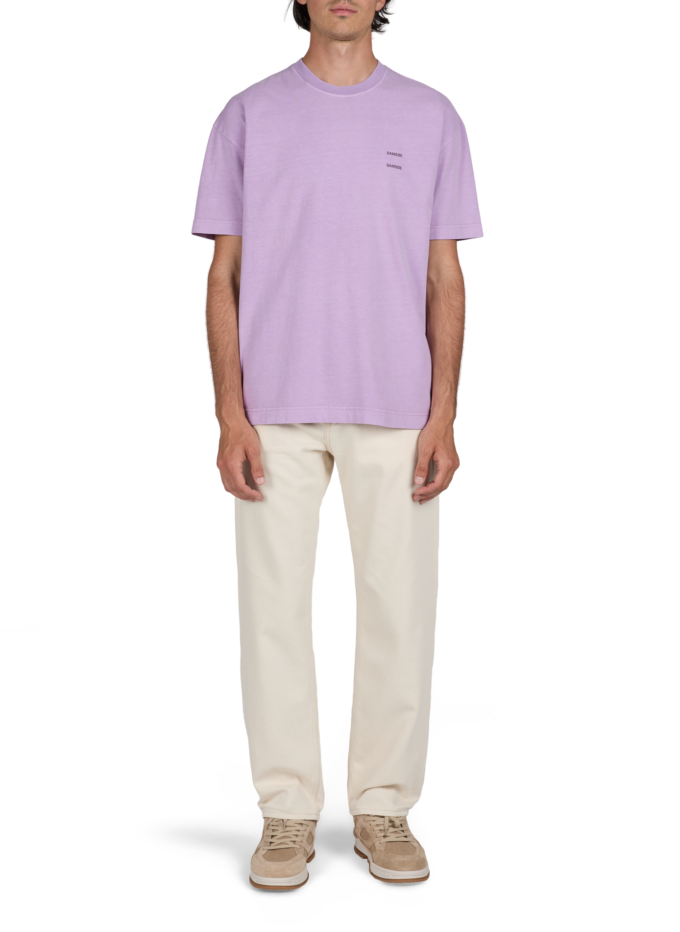 Sajoel logo cotton T-shirt SAMSOE SAMSOE Purple