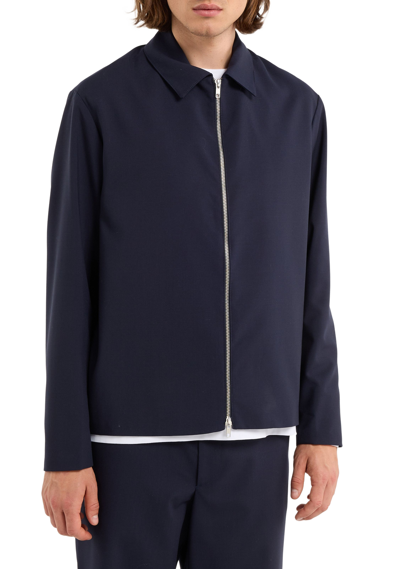 Veste Good col classique en laine SAISON 1865 Bleu