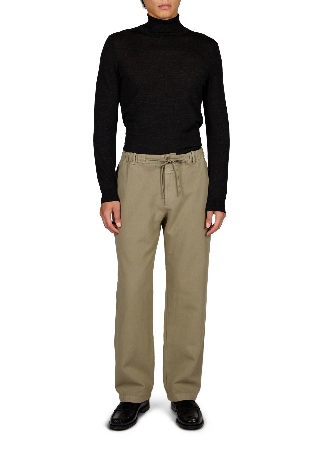 Pantalon large en coton mélangé CLOSED Beige