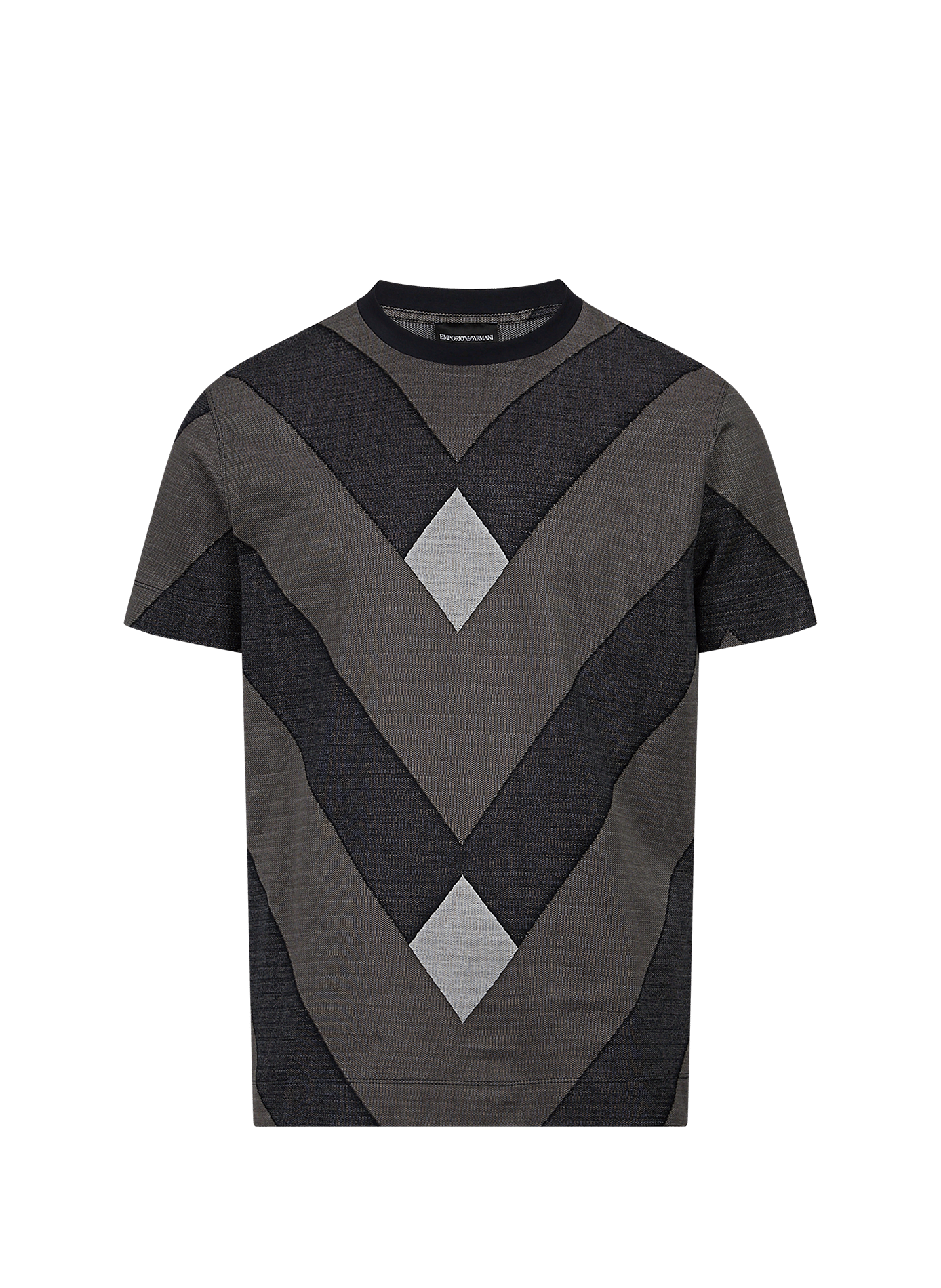 Short-sleeved sweater with pattern EMPORIO ARMANI Multicolour