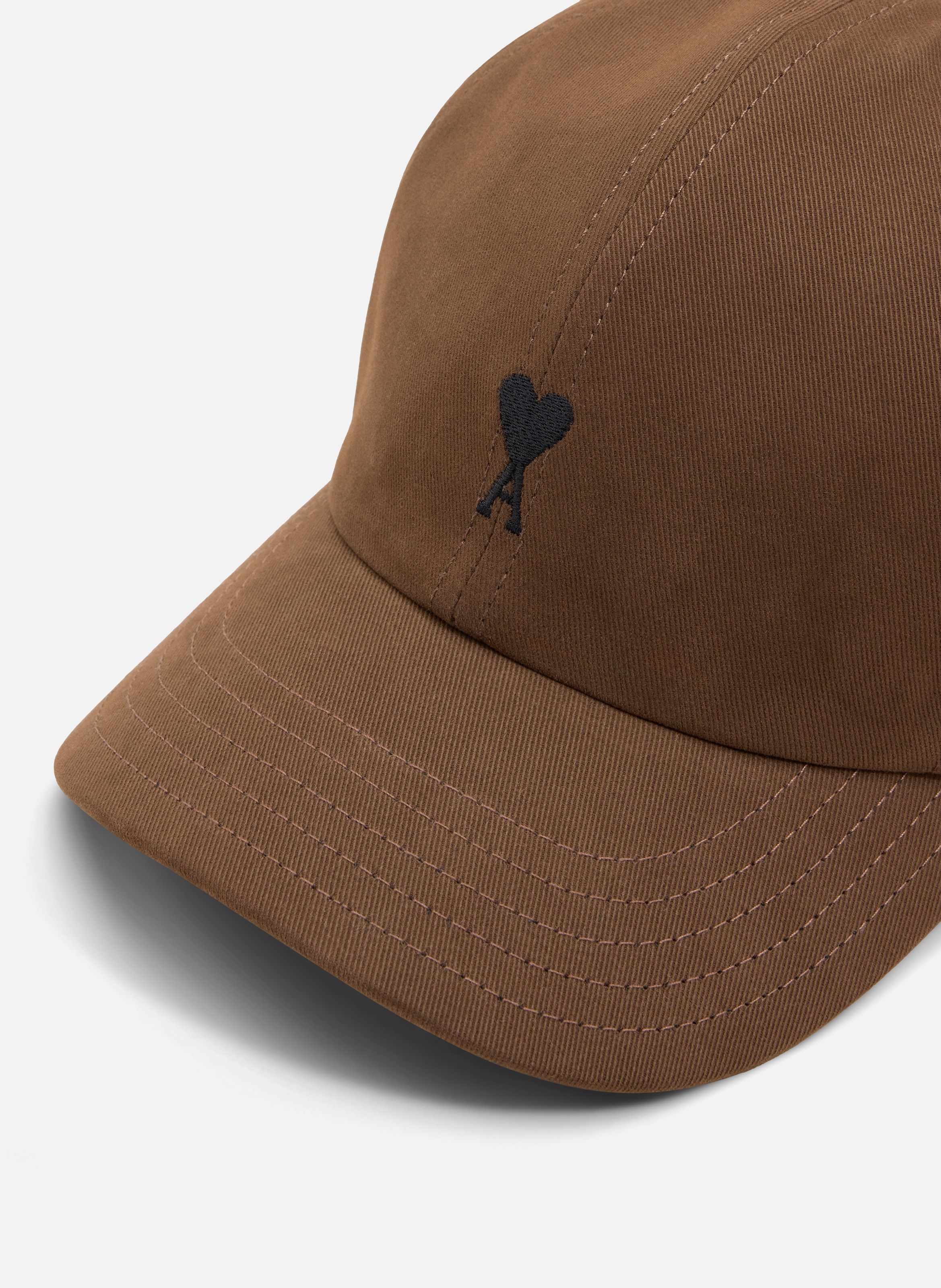 Casquette unisexe en coton ami de coeur AMI PARIS Marron
