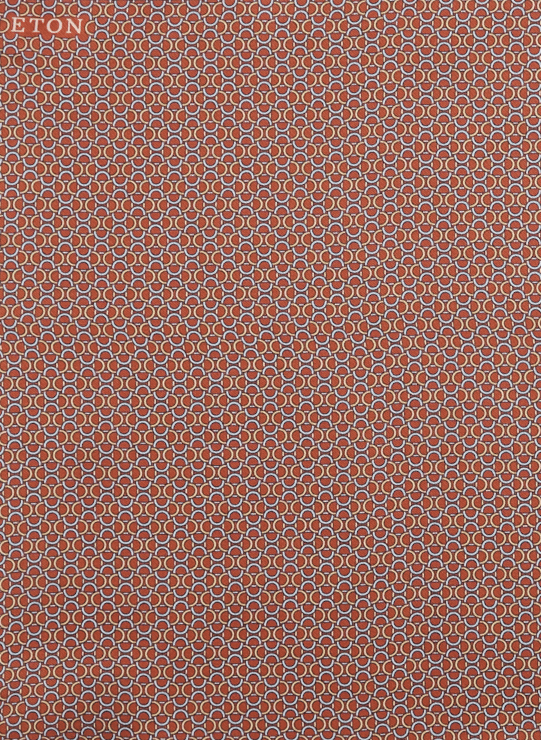 Printed silk floaty scarf ETON Orange