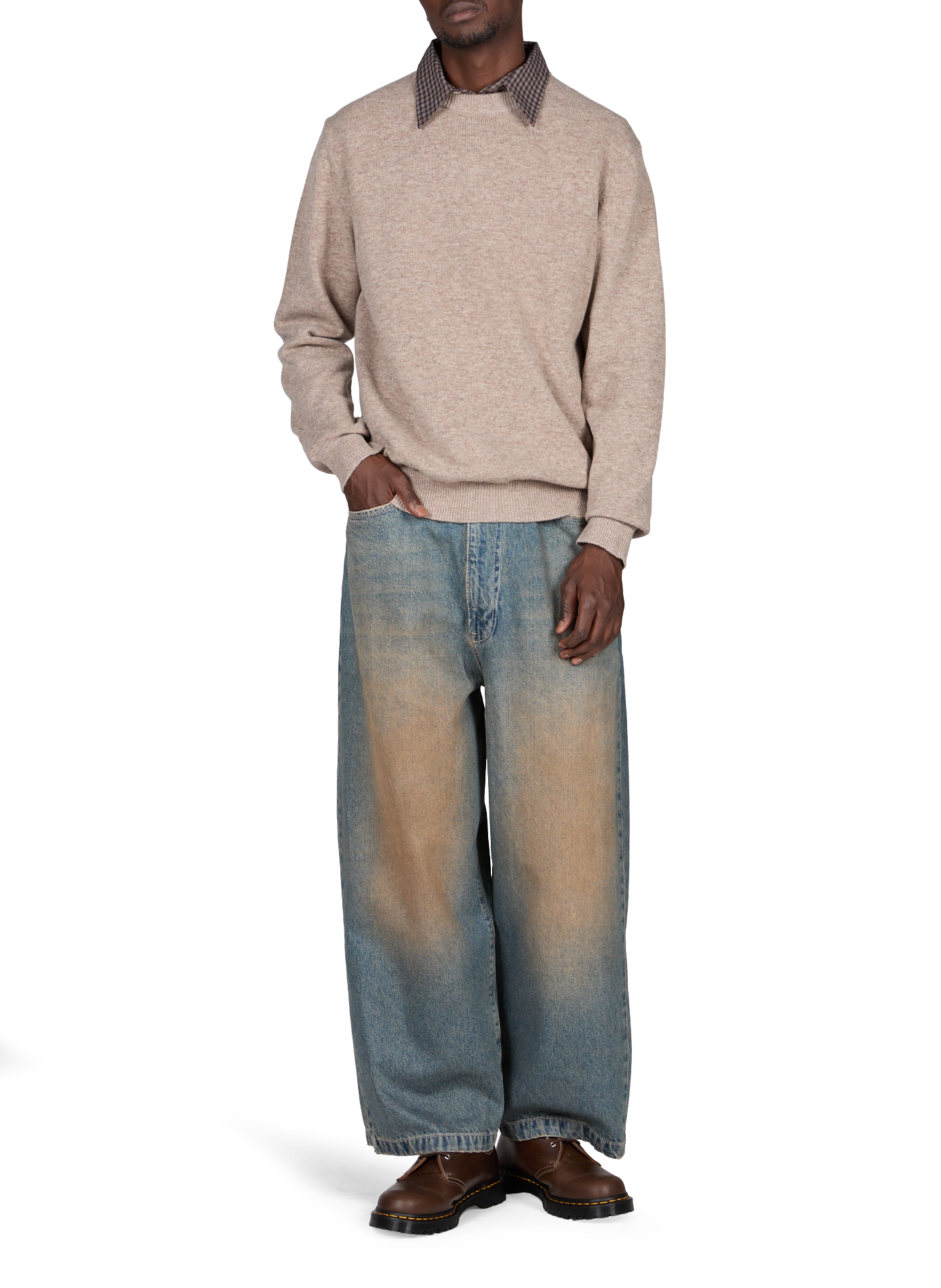 Wide cotton jeans CAMIEL FORTGENS Blue