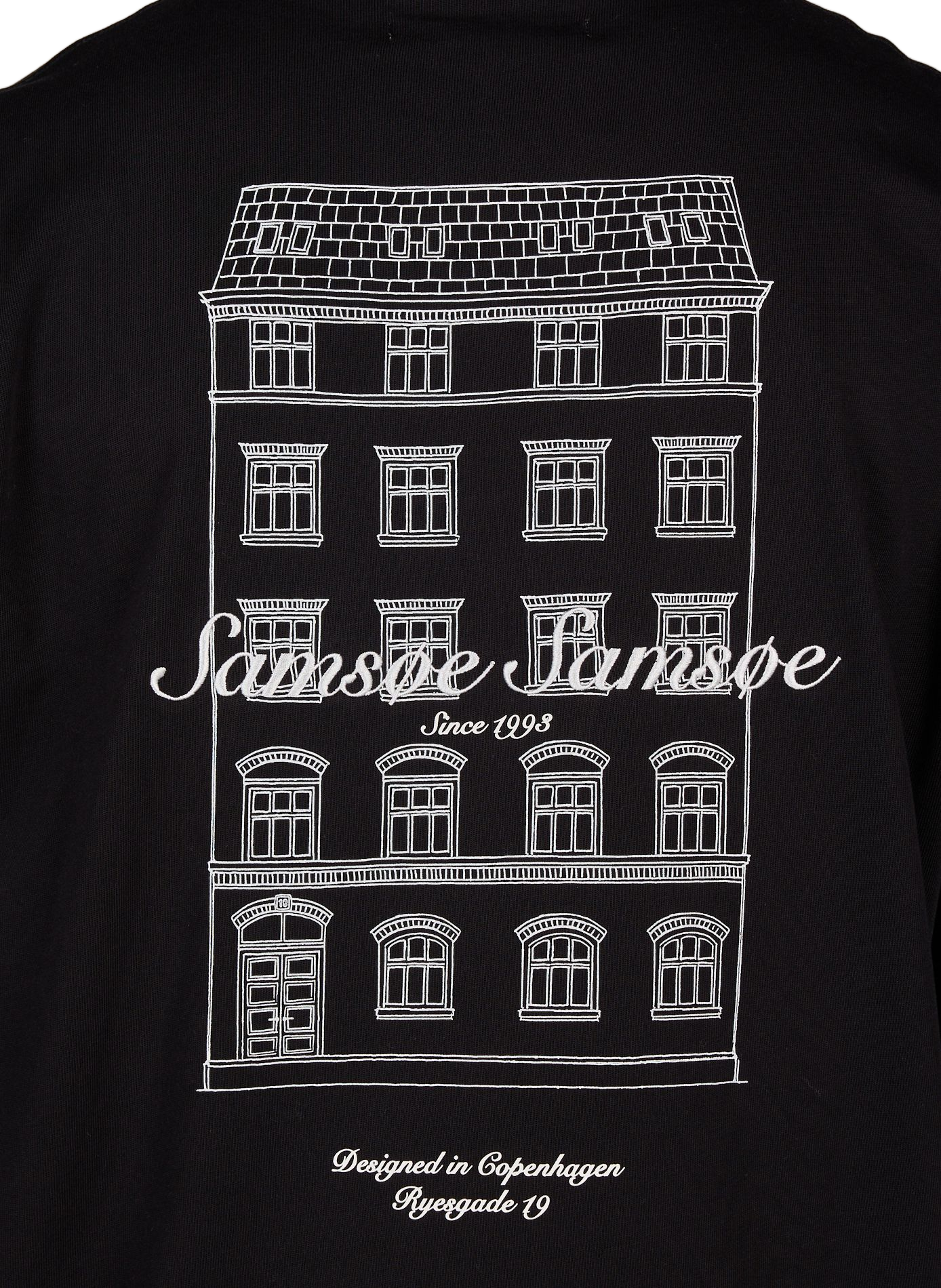 Weites Baumwoll-T-Shirt Sauni SAMSOE SAMSOE Schwarz