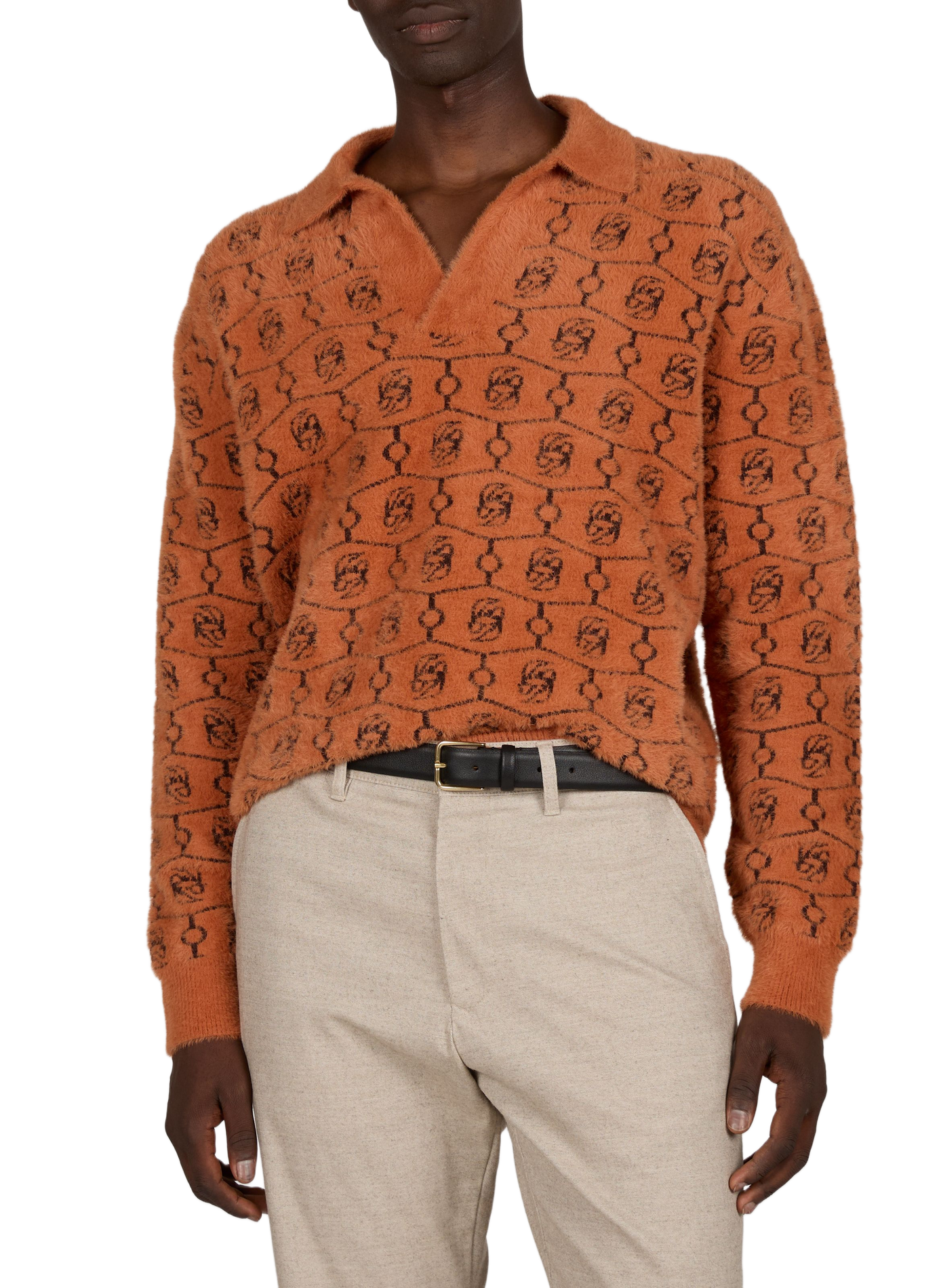 Loose-fit wool jumper DROLE DE MONSIEUR Brown