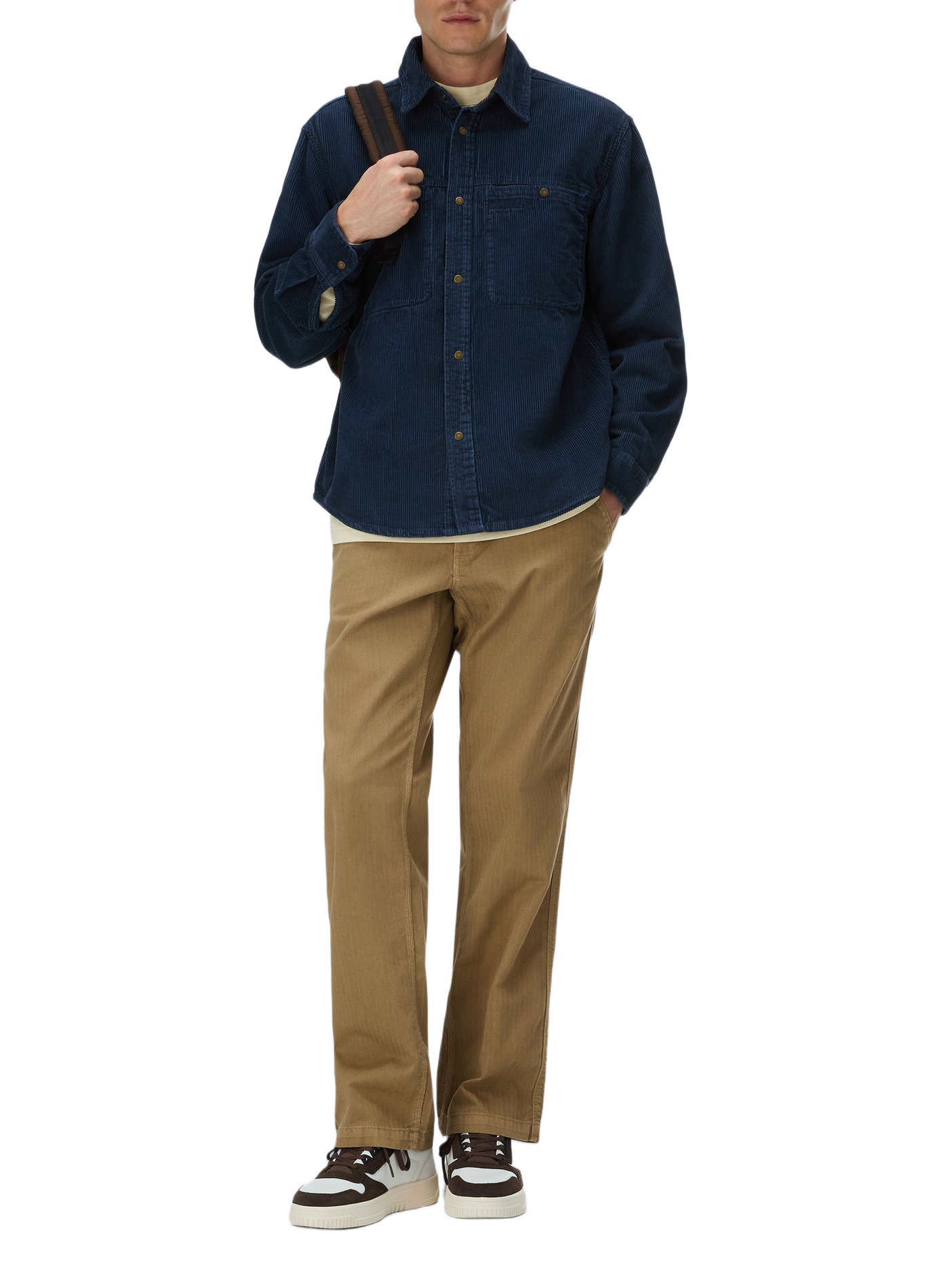 Straight corduroy shirt NAPAPIJRI Blue