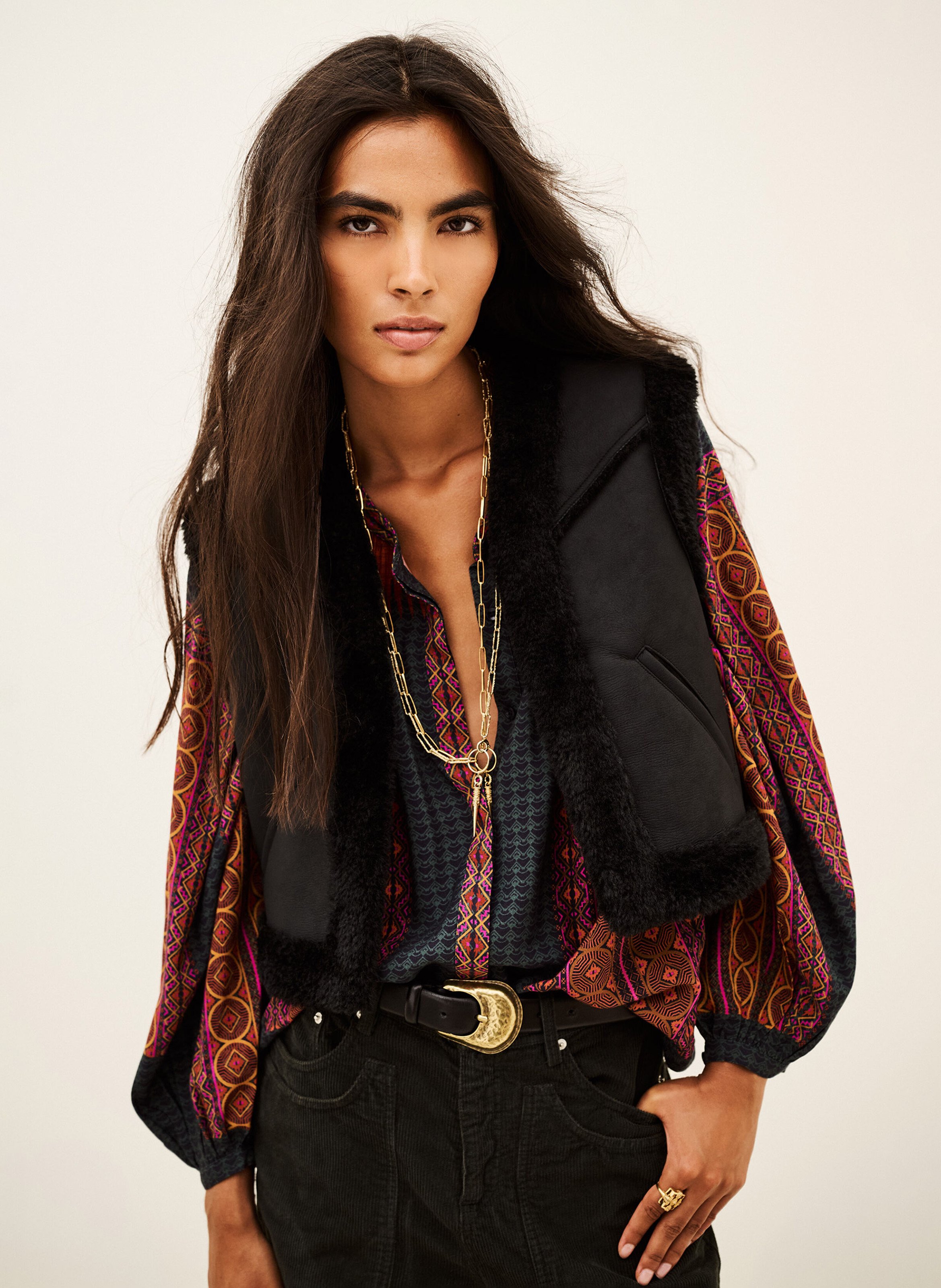 Veste sans manches unie pilar BA&SH Noir