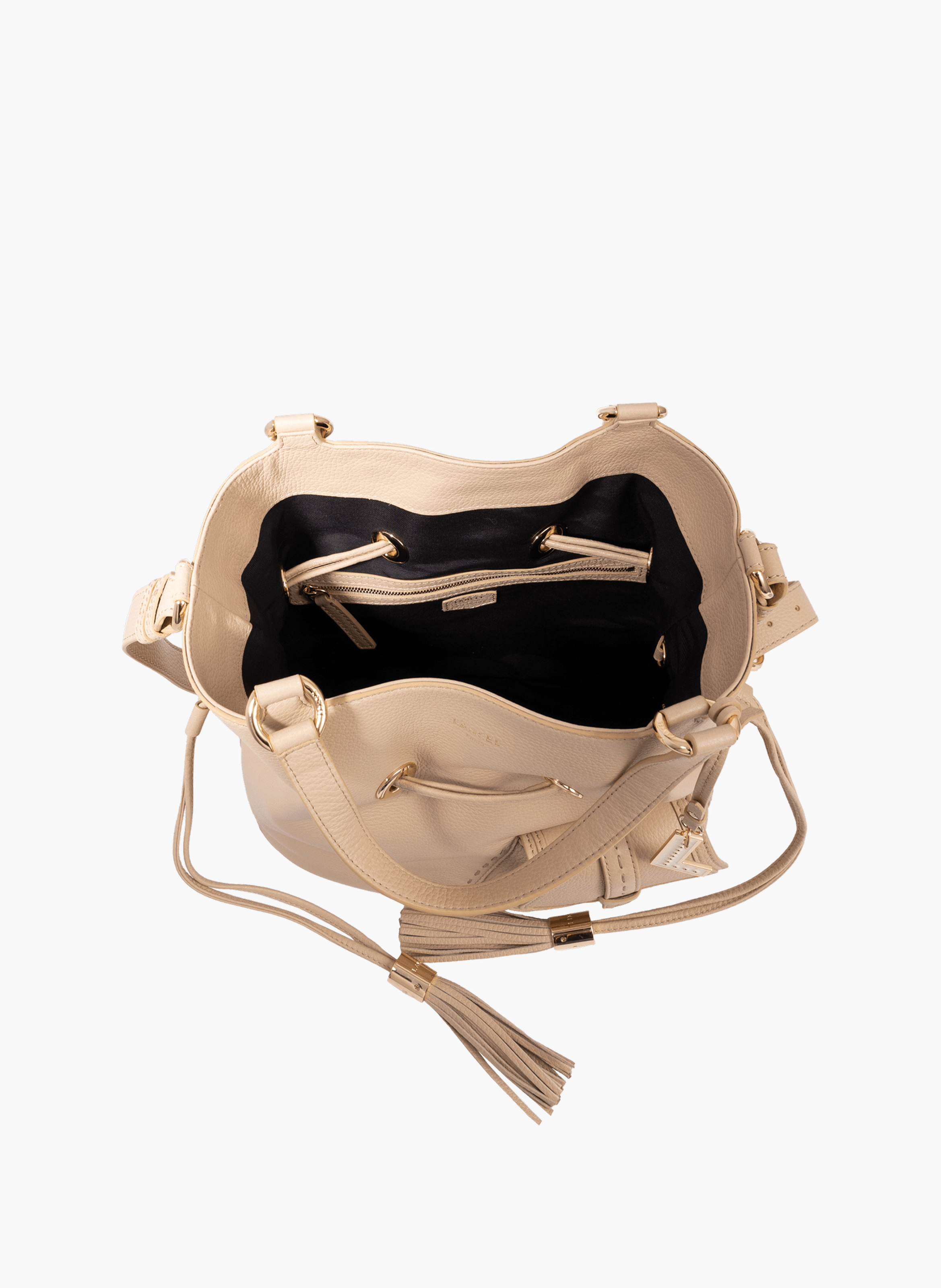 Handtas m eerste flirt van Lancel in leer. | Beige LANCEL Dames