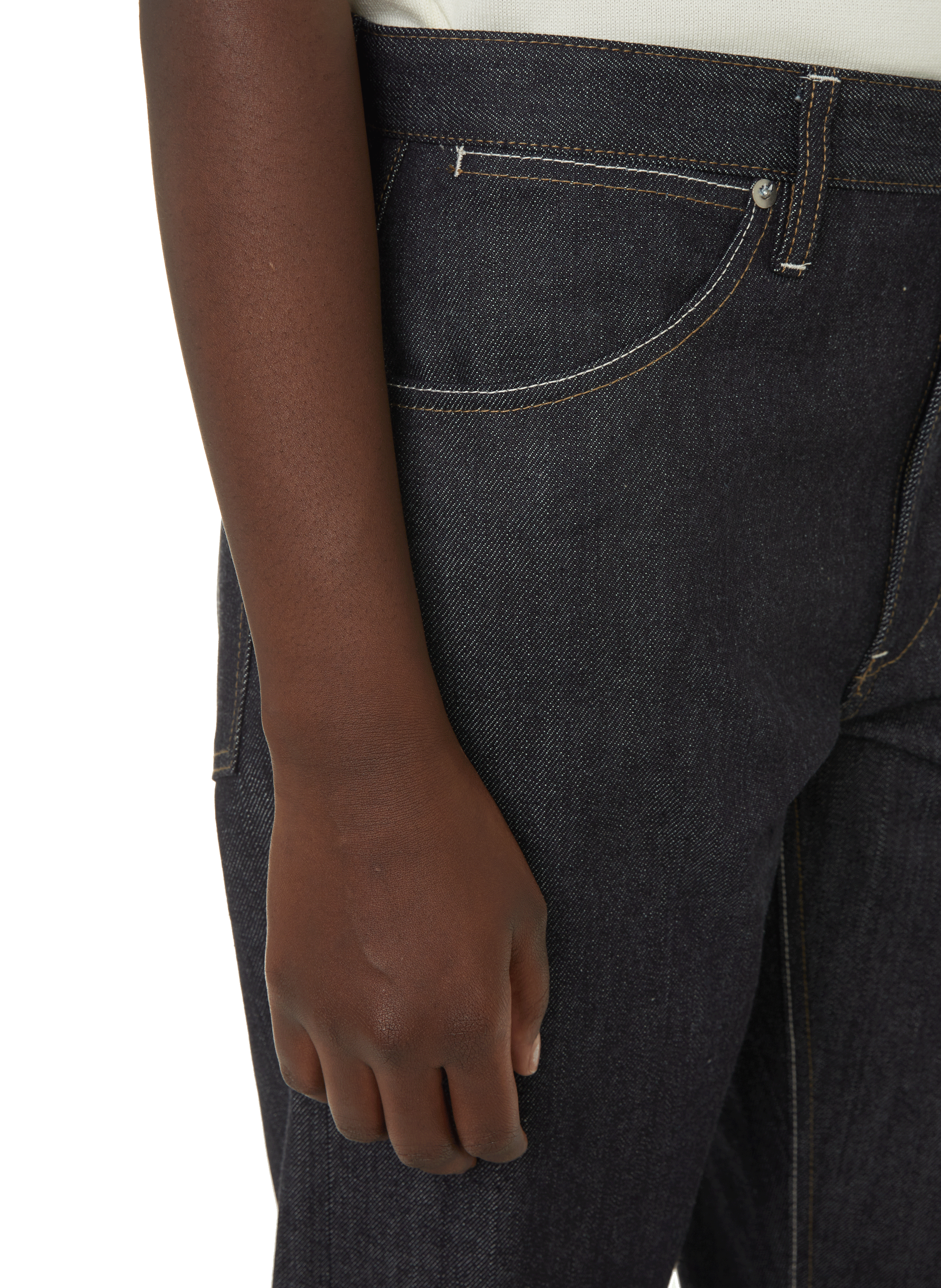 Raw denim jeans JIL SANDER Blue