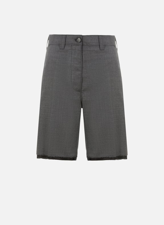 Virgin wool tailored Bermuda shorts MIU MIU Virgin wool tailored Bermuda shorts MIU MIU