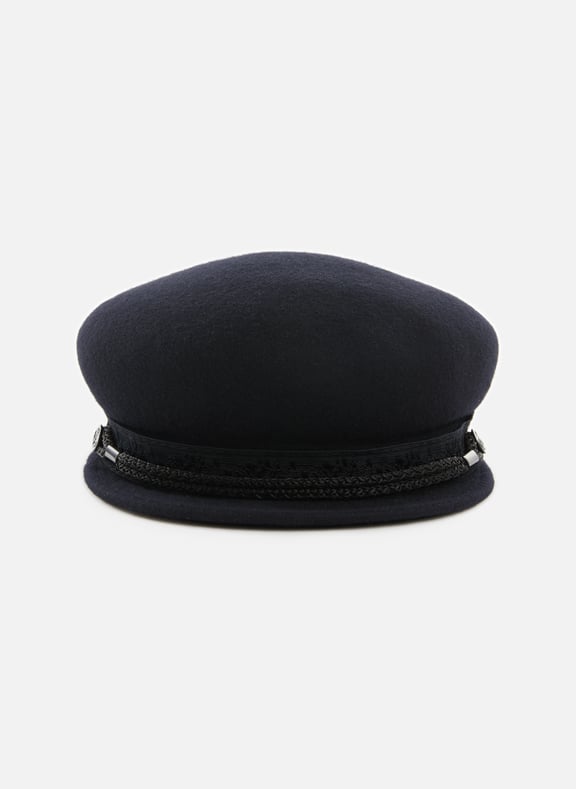 Blue Wool sailor cap