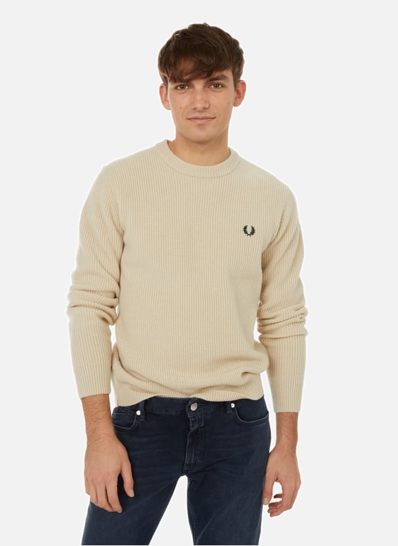 WOOL KNIT JUMPER FRED PERRY for MEN Printemps