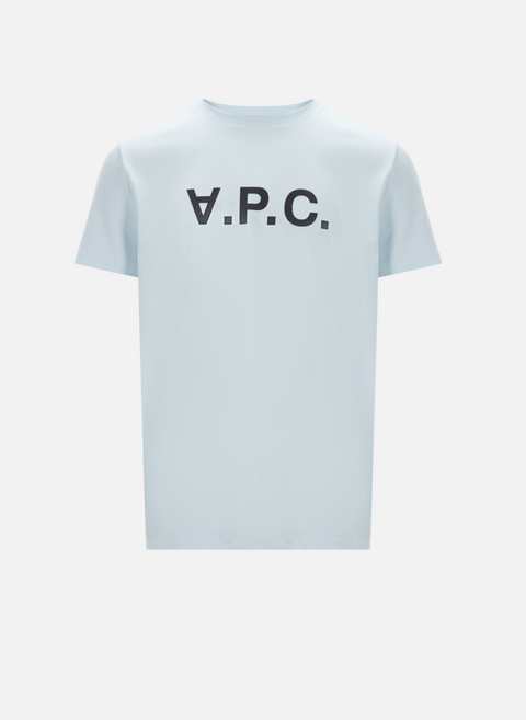 T-shirt à logo en coton BleuA.P.C. 