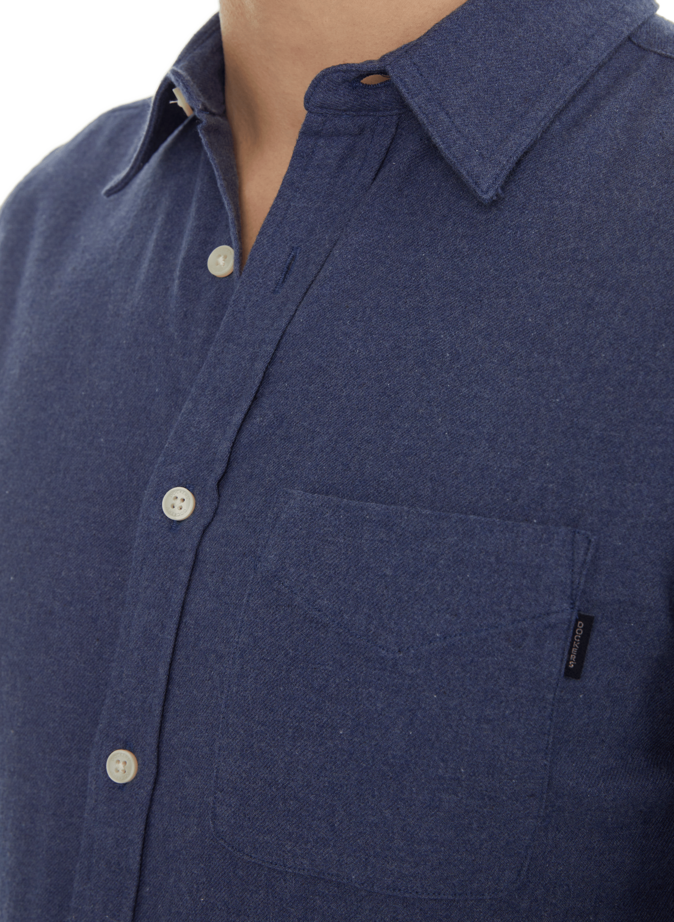 Button Down long-sleeve cotton Shirt DOCKERS Blue