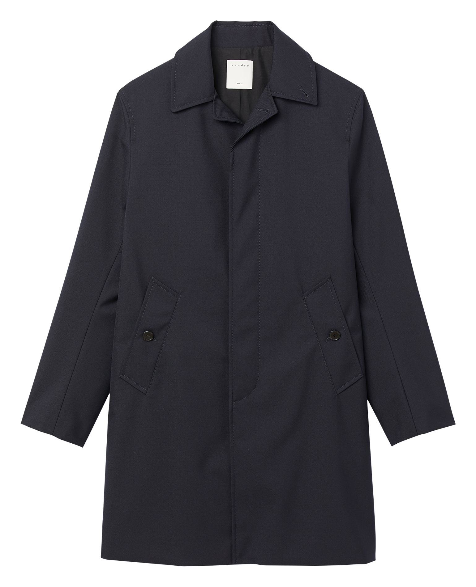 Imperméable droit SANDRO Bleu
