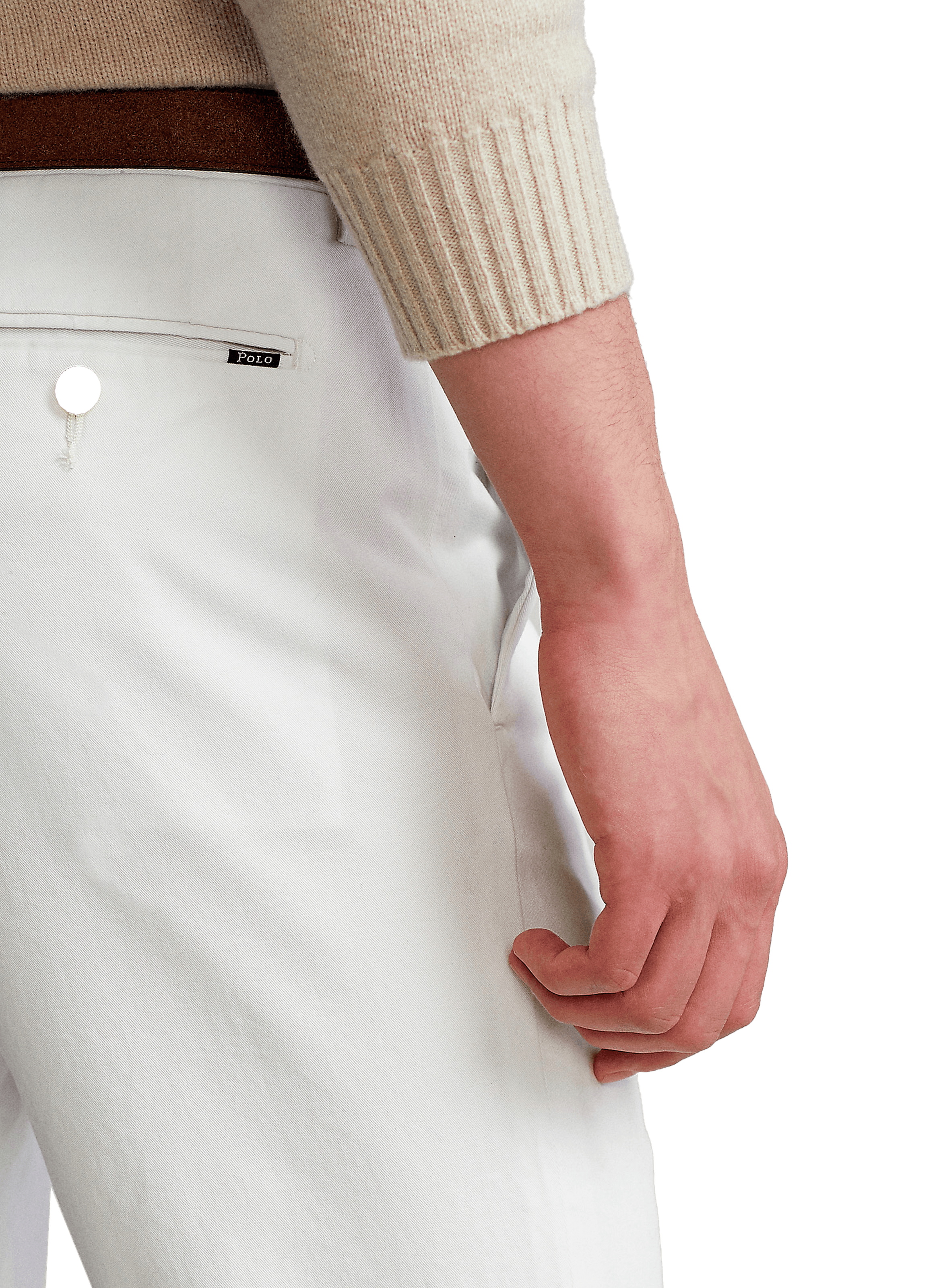 Straight cotton trousers POLO RALPH LAUREN White