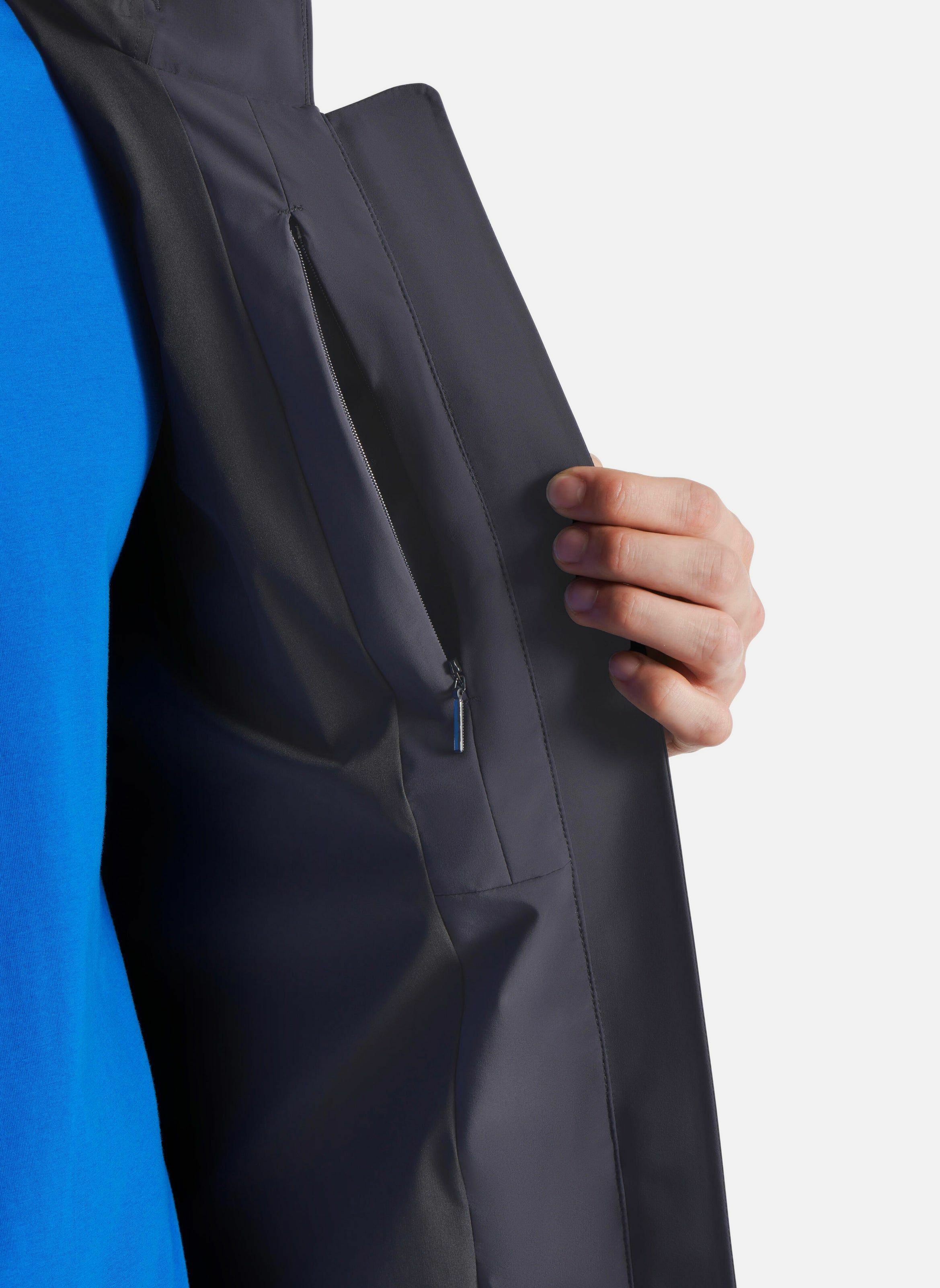 Veste gregor col capuche coupe regular FUSALP Bleu