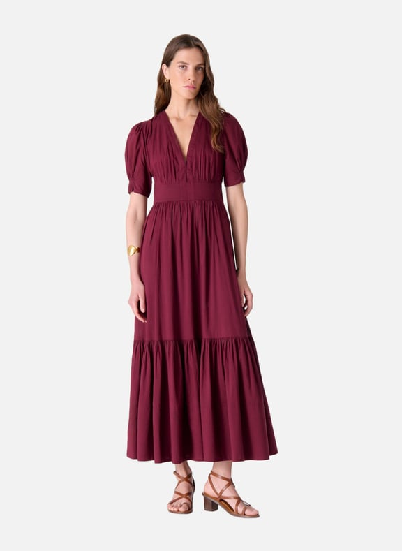 Robe longue edorine Rouge by VANESSA BRUNO VANESSA BRUNO Robe longue edorine Rouge
