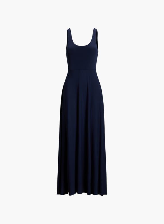 Long jersey dress Blue Polo ralph lauren - Women | Printemps.com Long jersey dress Blue Polo ralph lauren - Women | Printemps.com