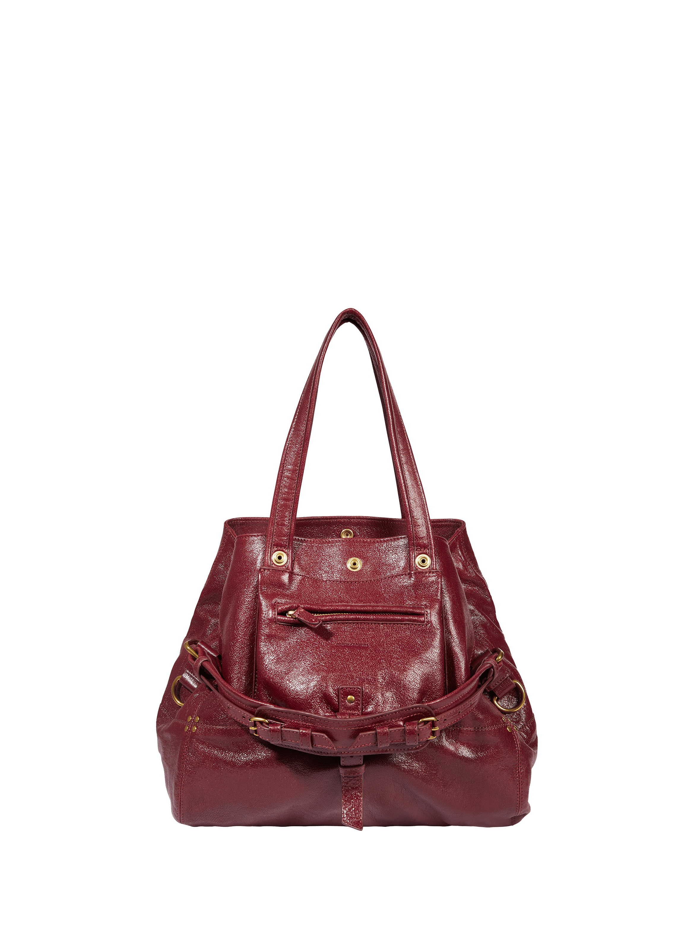 JÉRÔME DREYFUSS Sac à main Billy M en cuir de chèvre Rouge