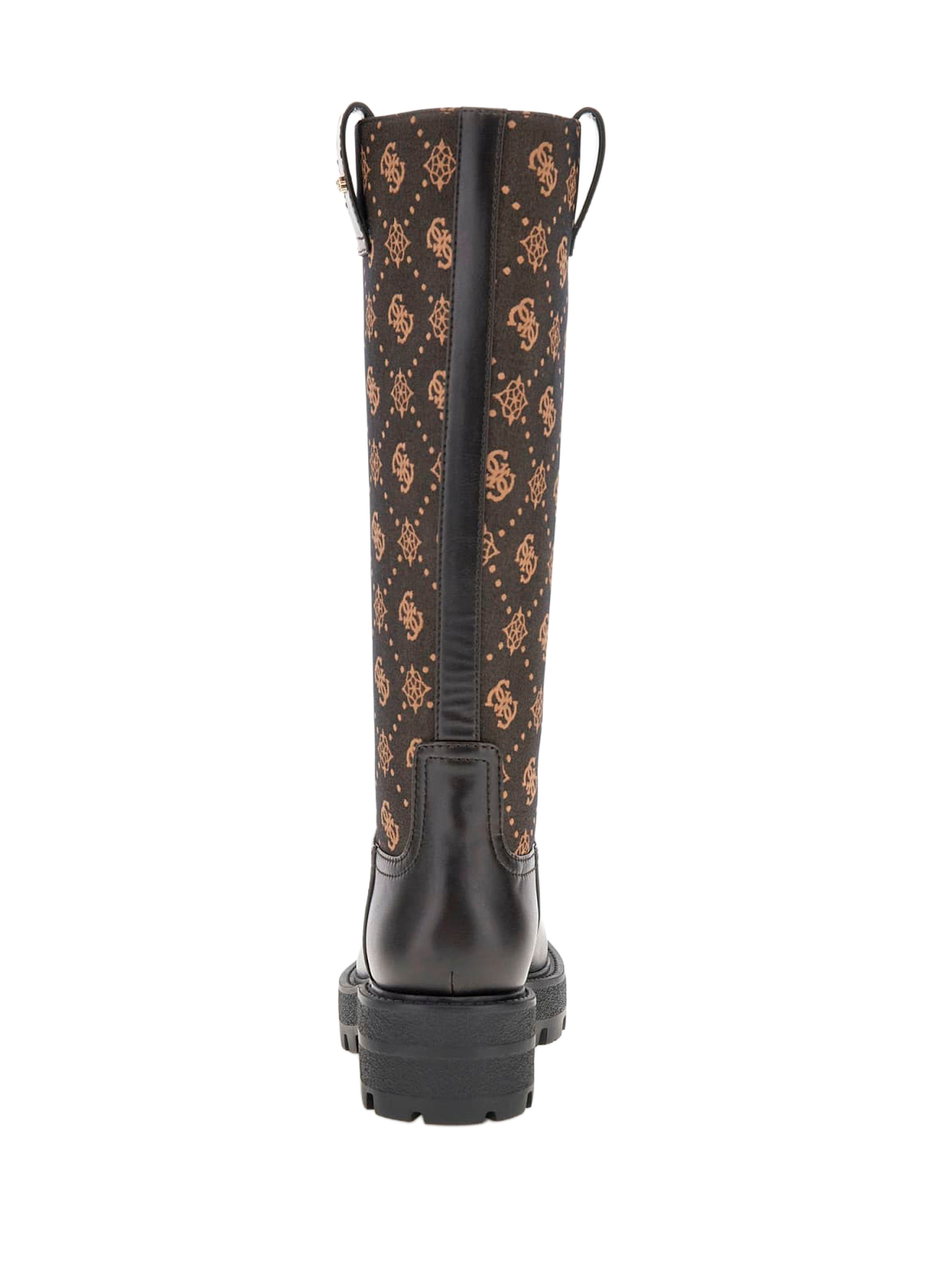 High boots with logo GUESS Brown