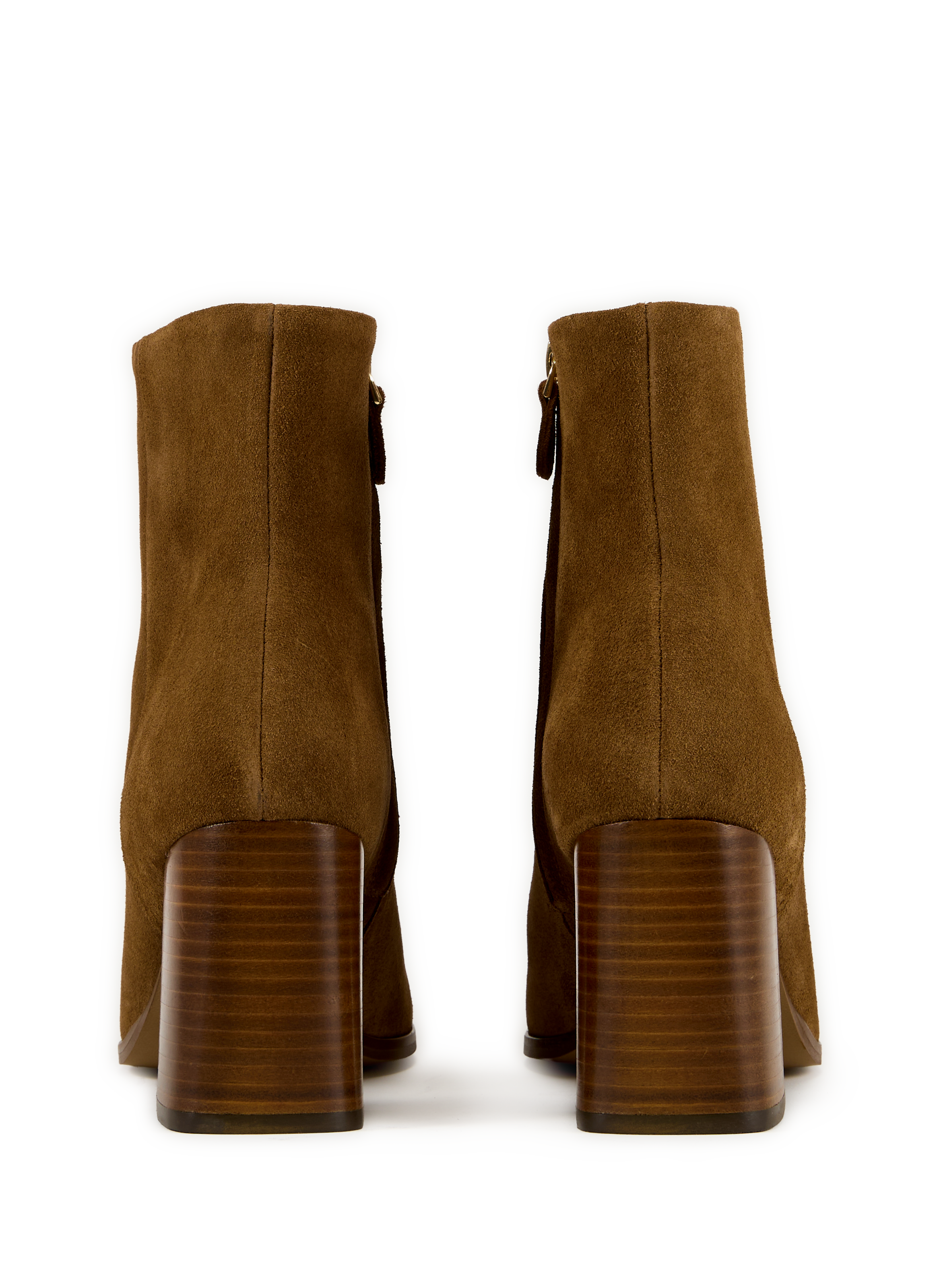 Bottines à talon en cuir MAISON TOUFET Marron