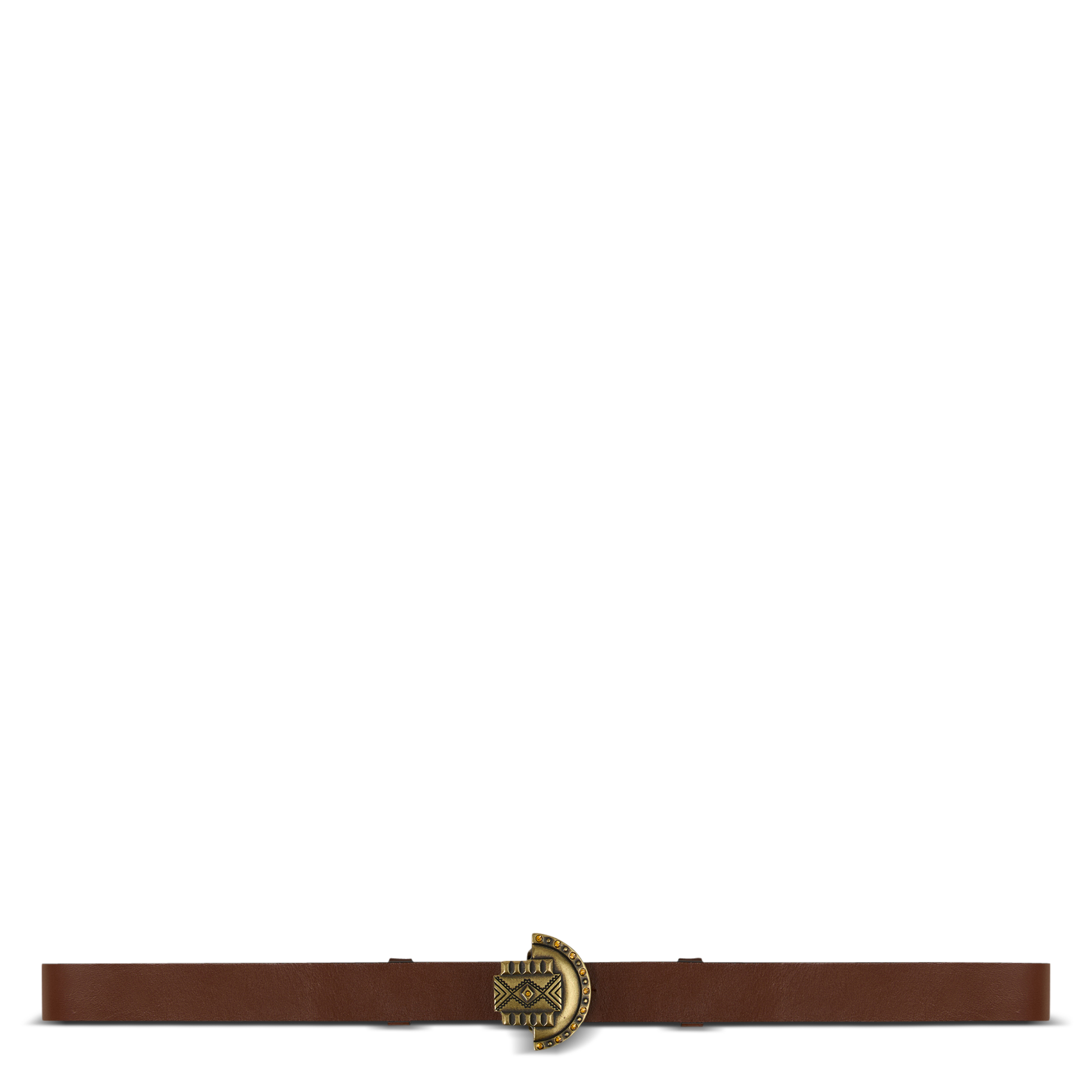 Ceinture en cuir beslie BA&SH Marron