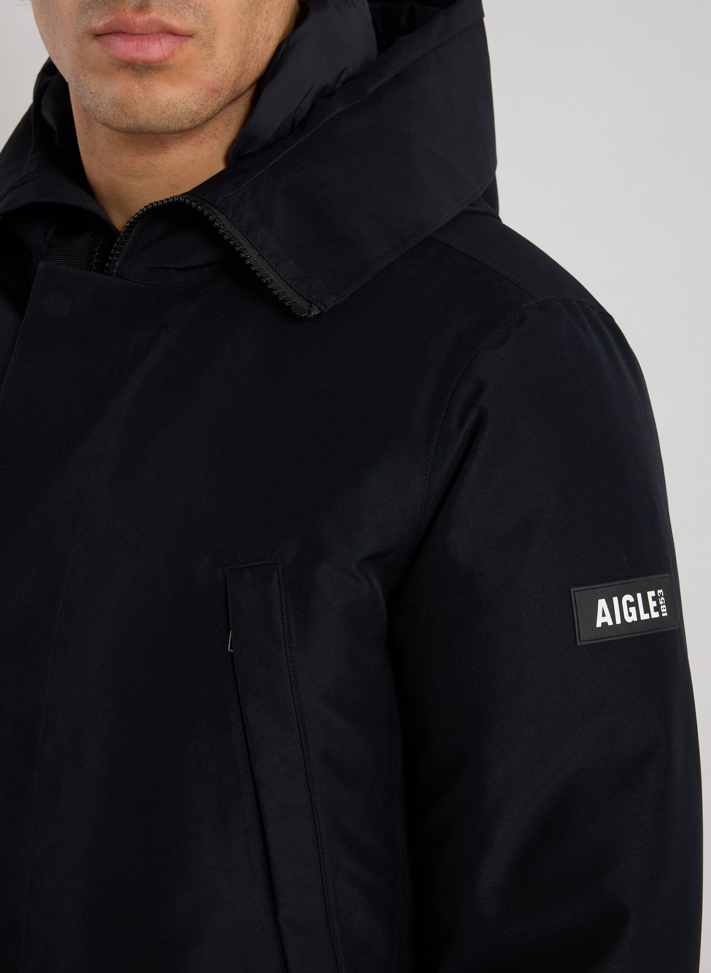 Parka à capuche AIGLE Noir