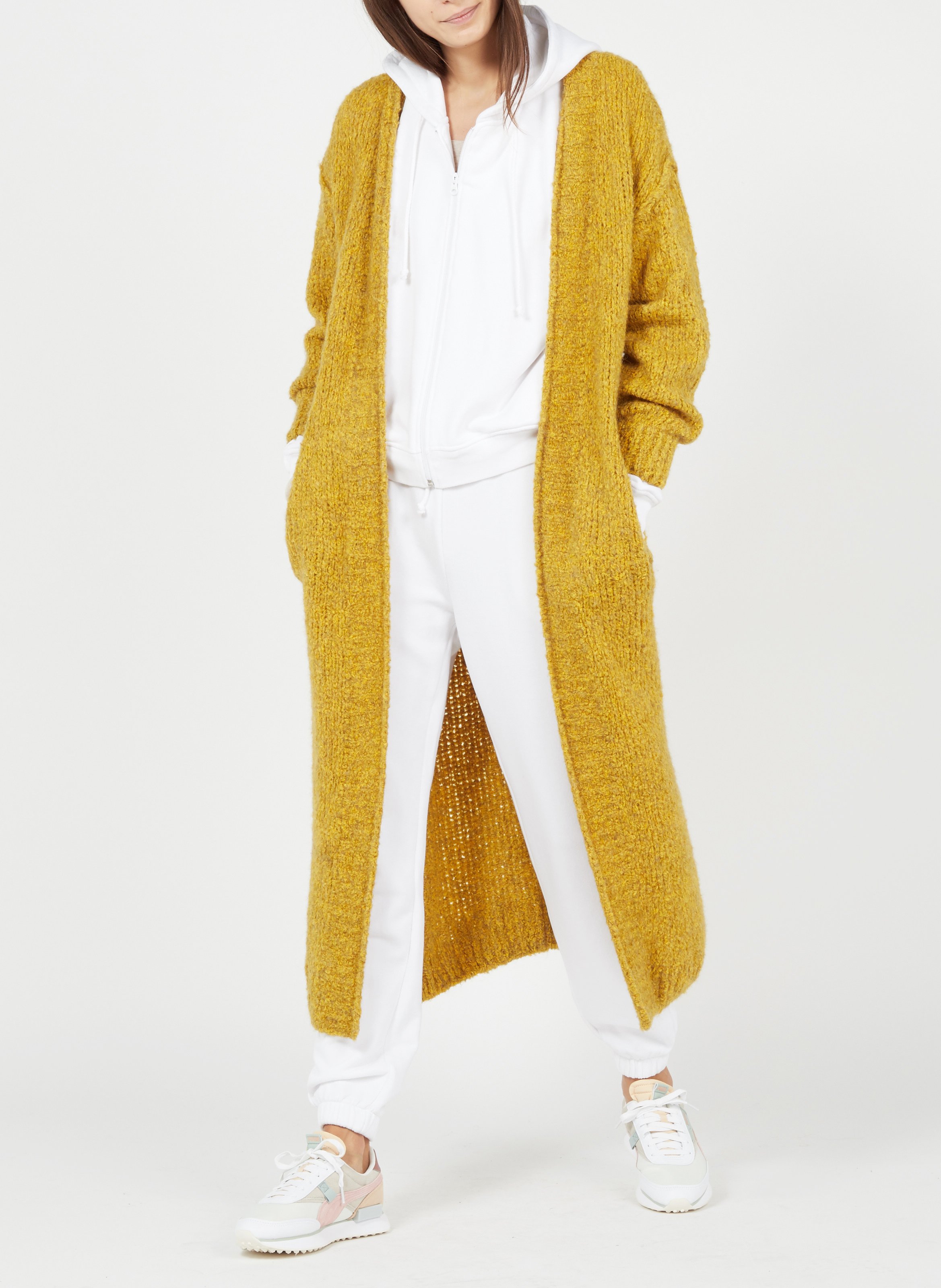 Tee-shirt moulant à col rond en coton massachusetts AMERICAN VINTAGE Beige