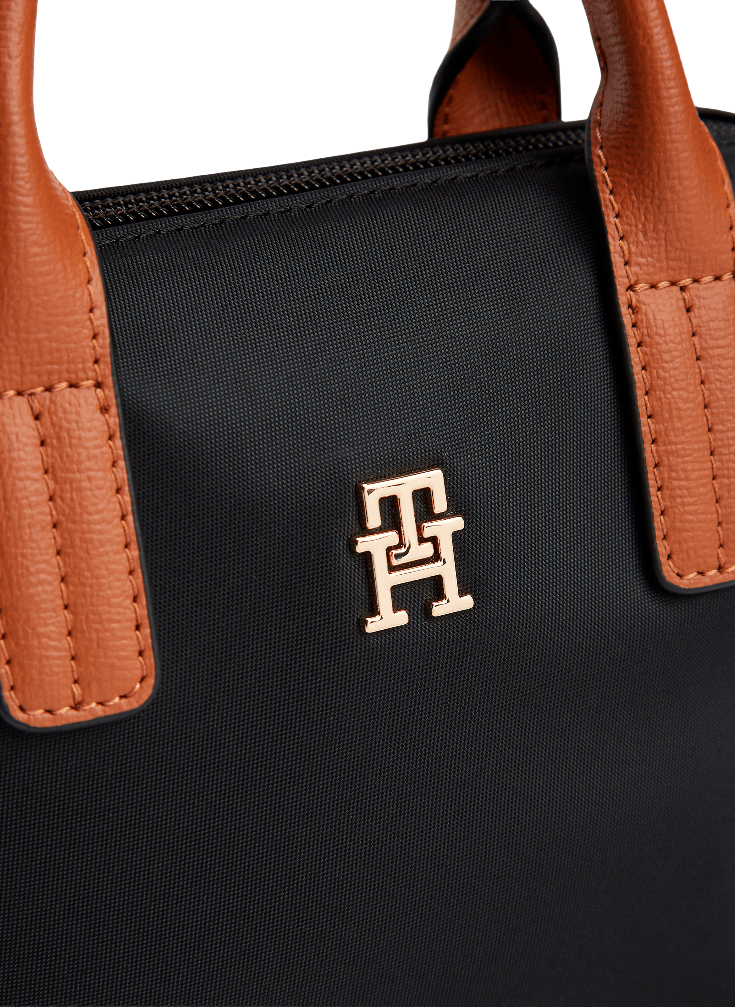 Small logo tote bag TOMMY HILFIGER Black