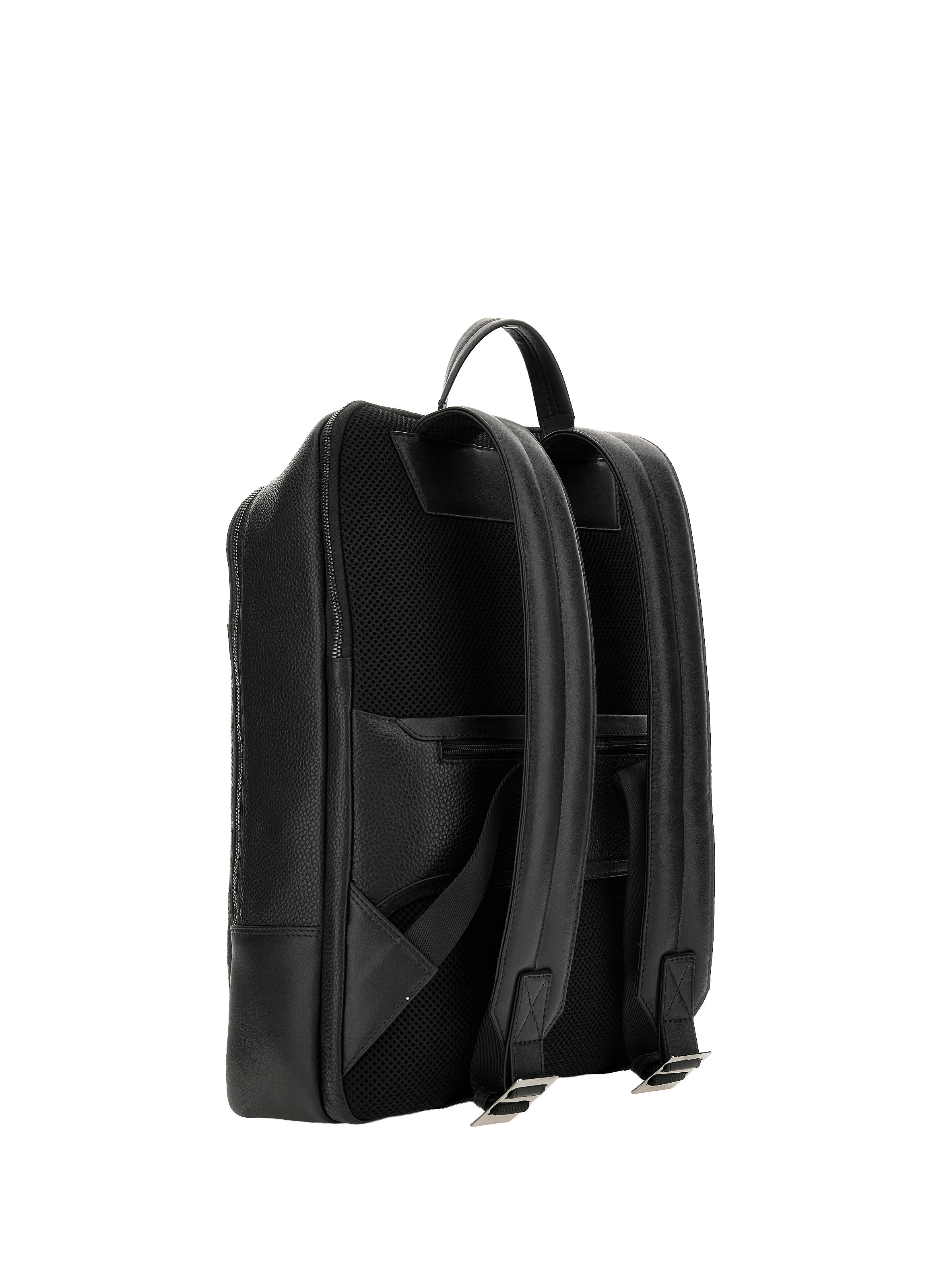 Leather backpack GUESS Black