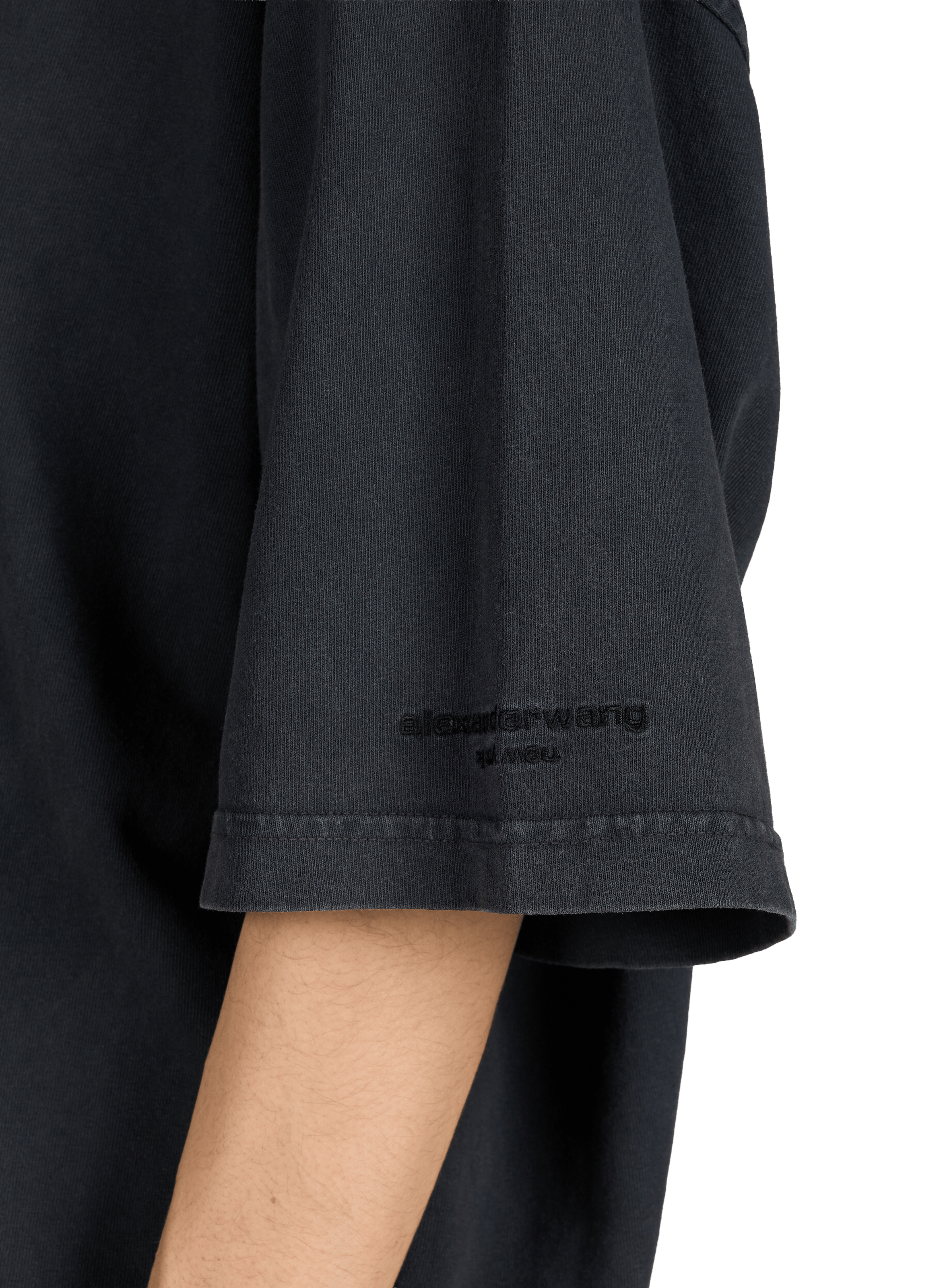 Chemise en lin et coton ALEXANDER WANG Noir