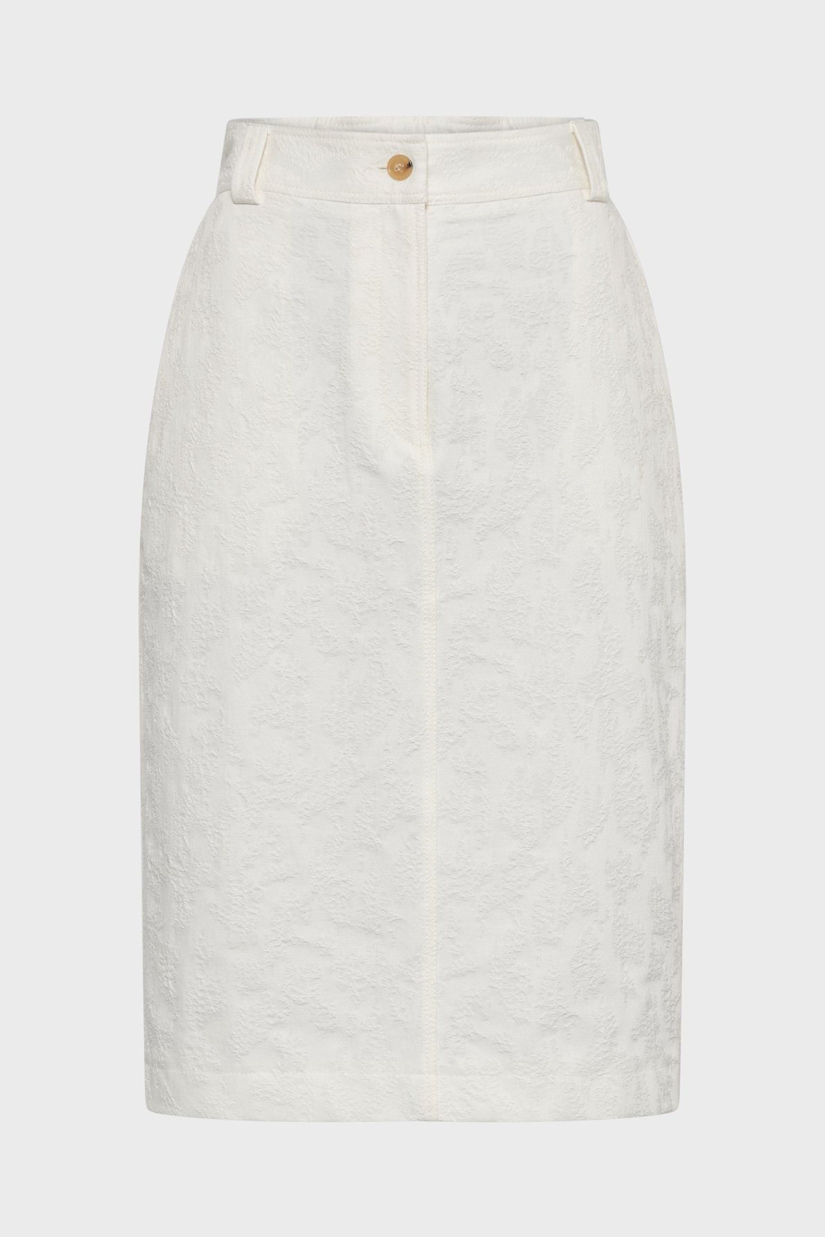 Jupe droite en jacquard - jalila GERARD DAREL Blanc