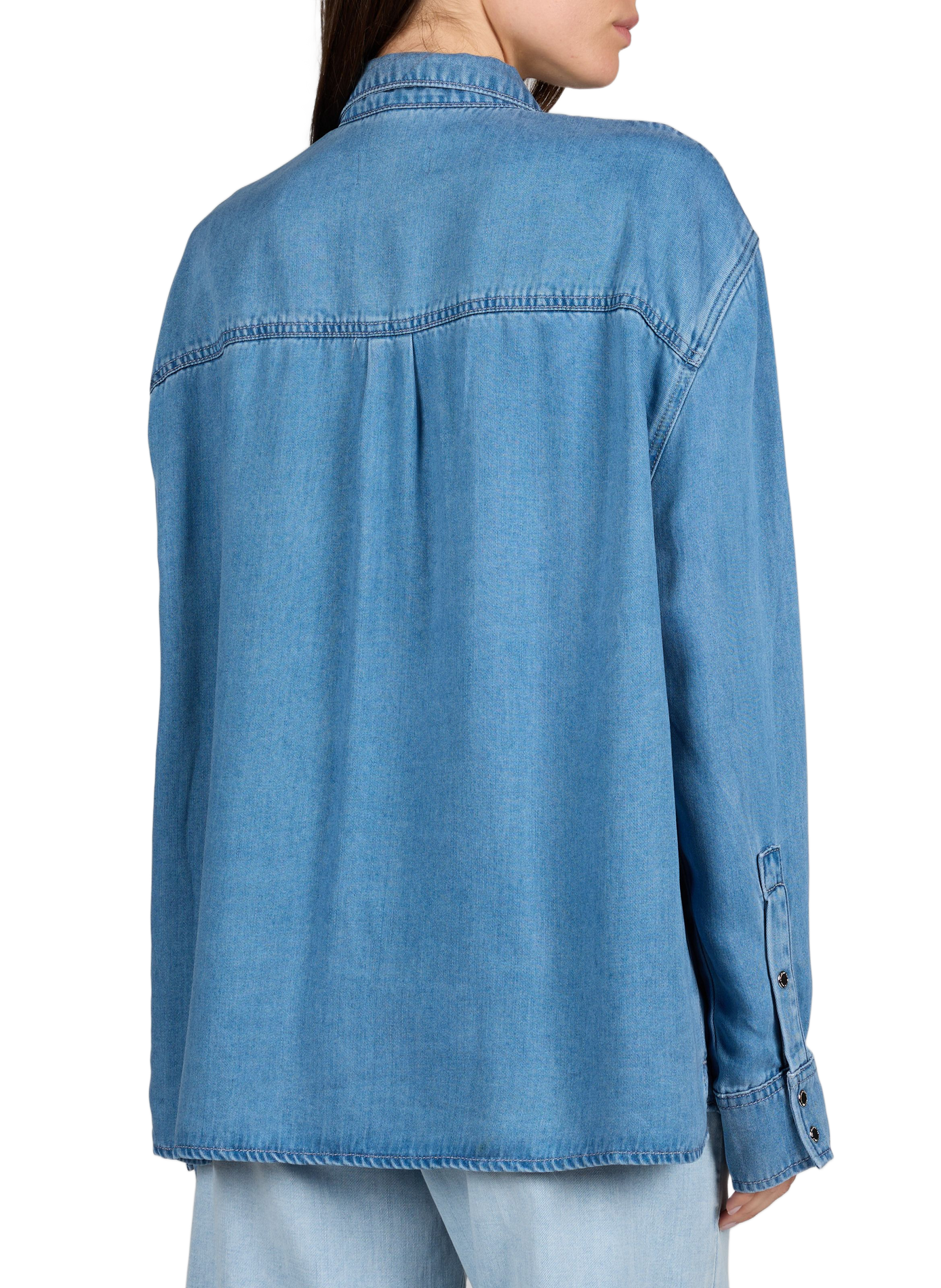 Chemise ample en jean 7 FOR ALL MANKIND Bleu