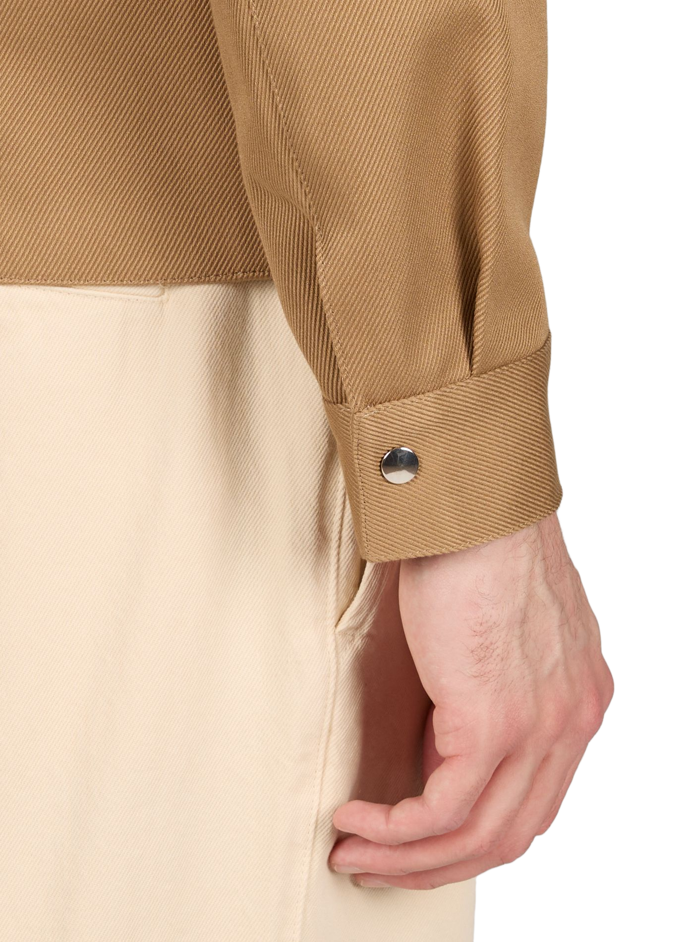 Jacket Hoch with classic collar SAISON 1865 Beige