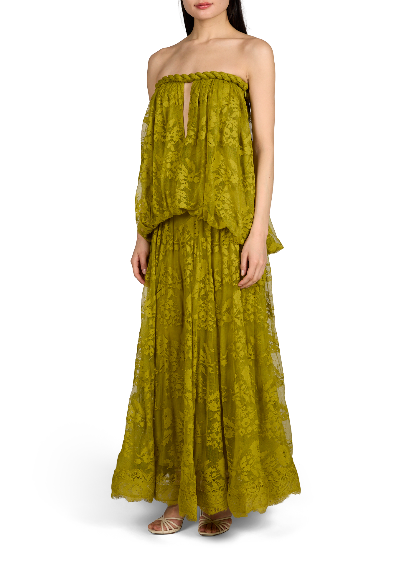 Robe bandeau en dentelle Luna ZIMMERMANN Vert