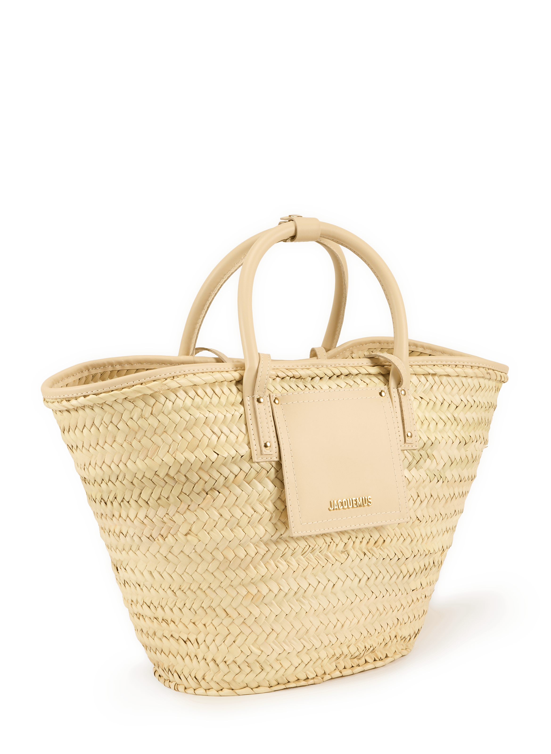 Le Panier Soli en cuir et coton JACQUEMUS Multicolore